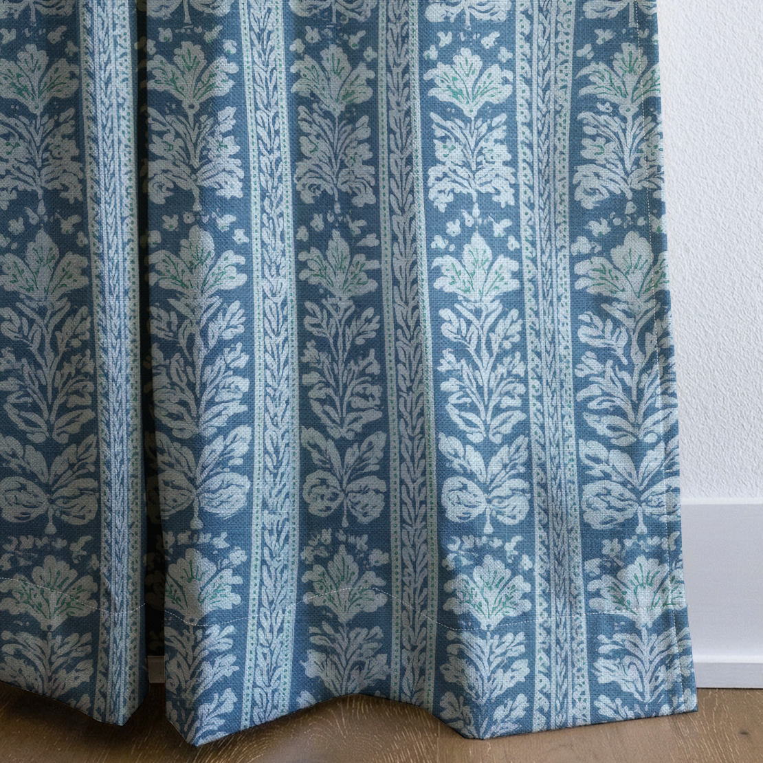 Blue Parlour - Drapery — corner closeup