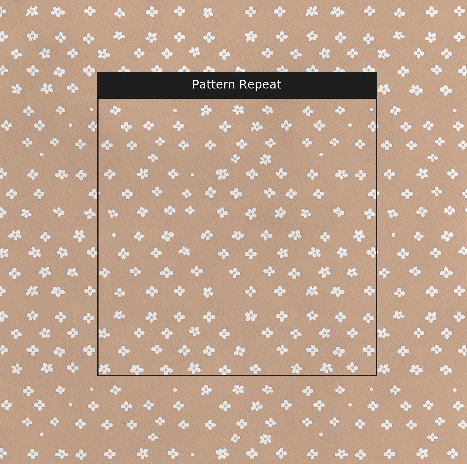 Daisy Dot Fabric by the Yard — pattern repeat