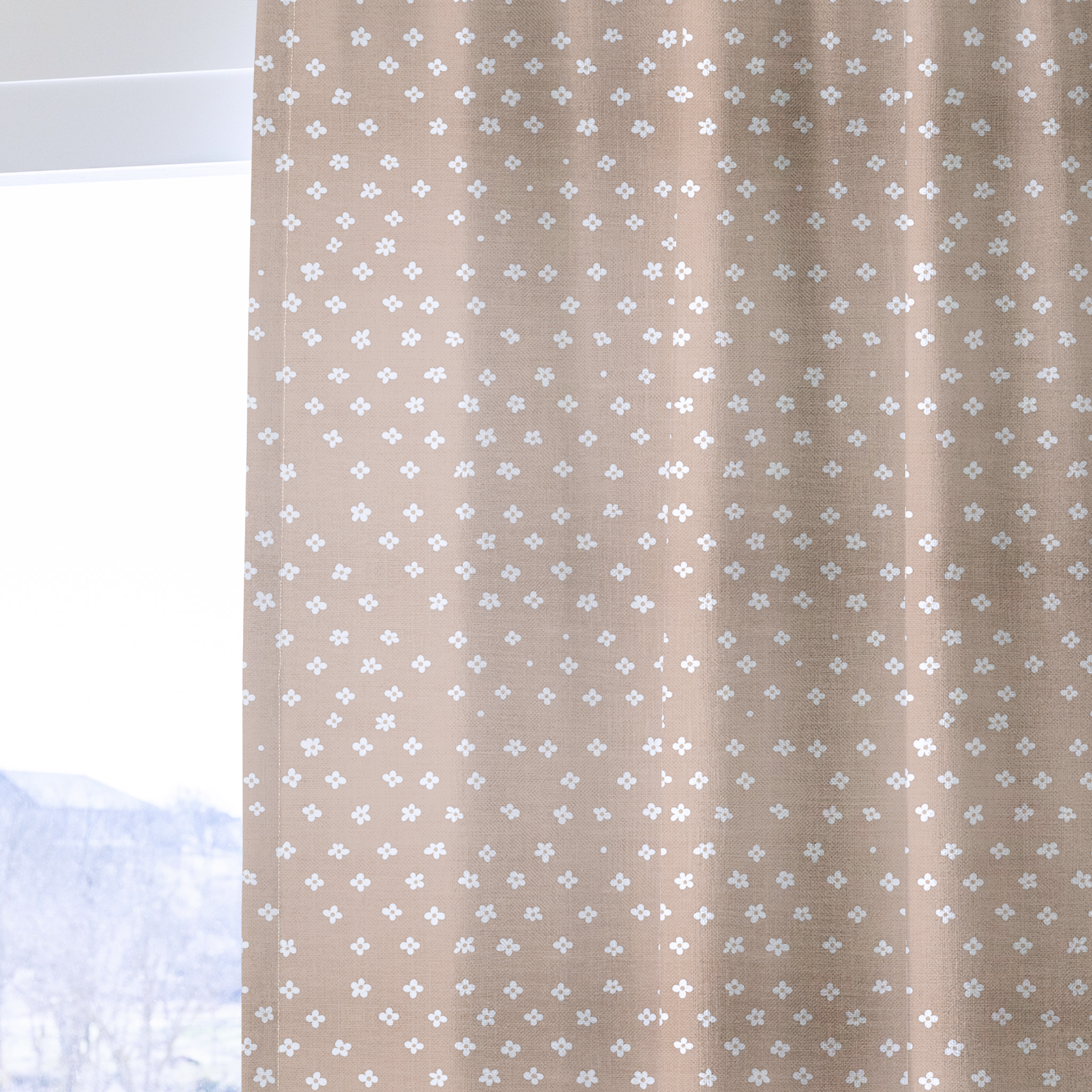 Daisy Dot - Drapery — one panel