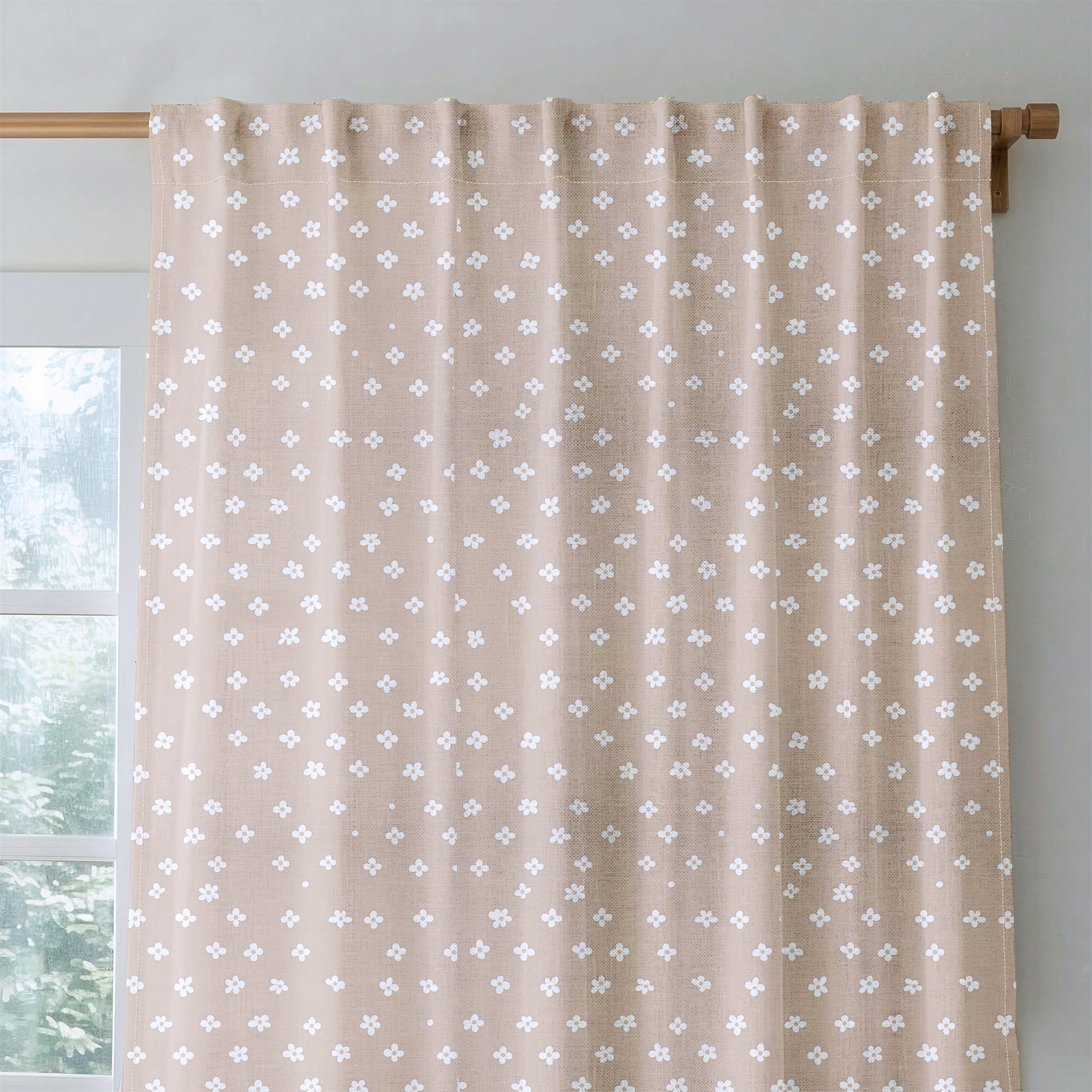 Daisy Dot - Drapery — rod