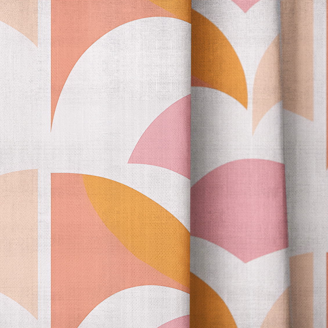 Peachy Pops - Drapery — close up