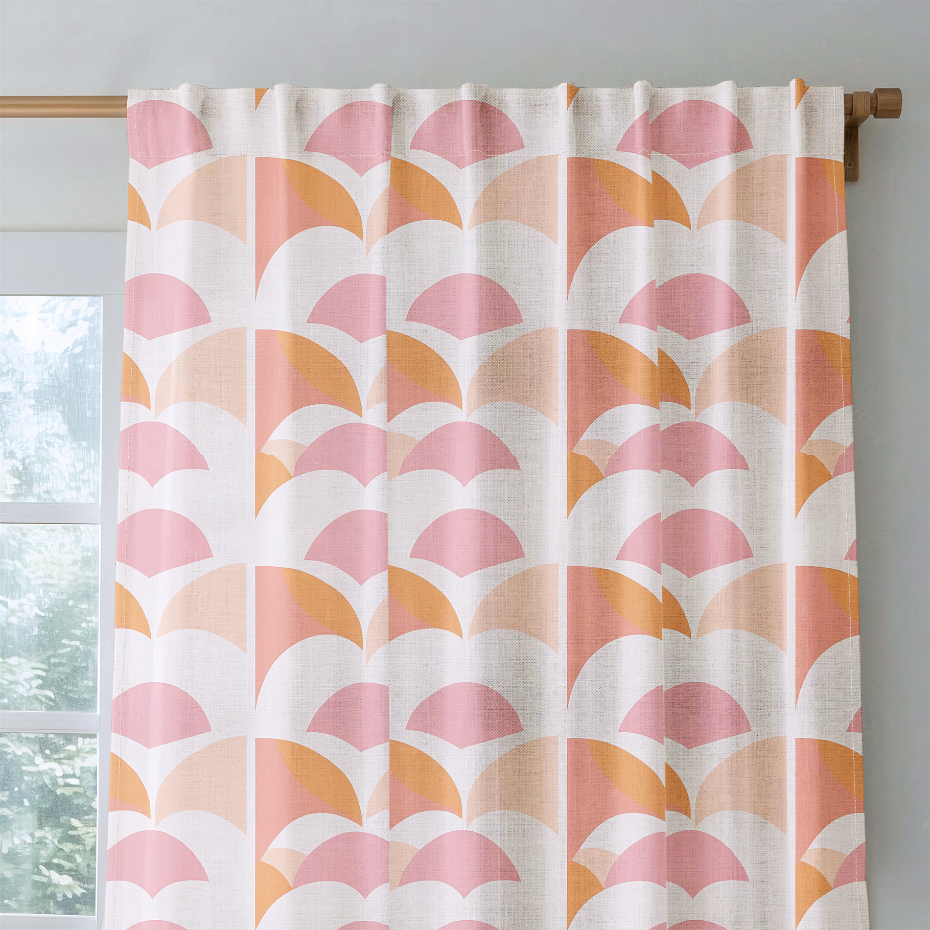 Peachy Pops - Drapery — rod