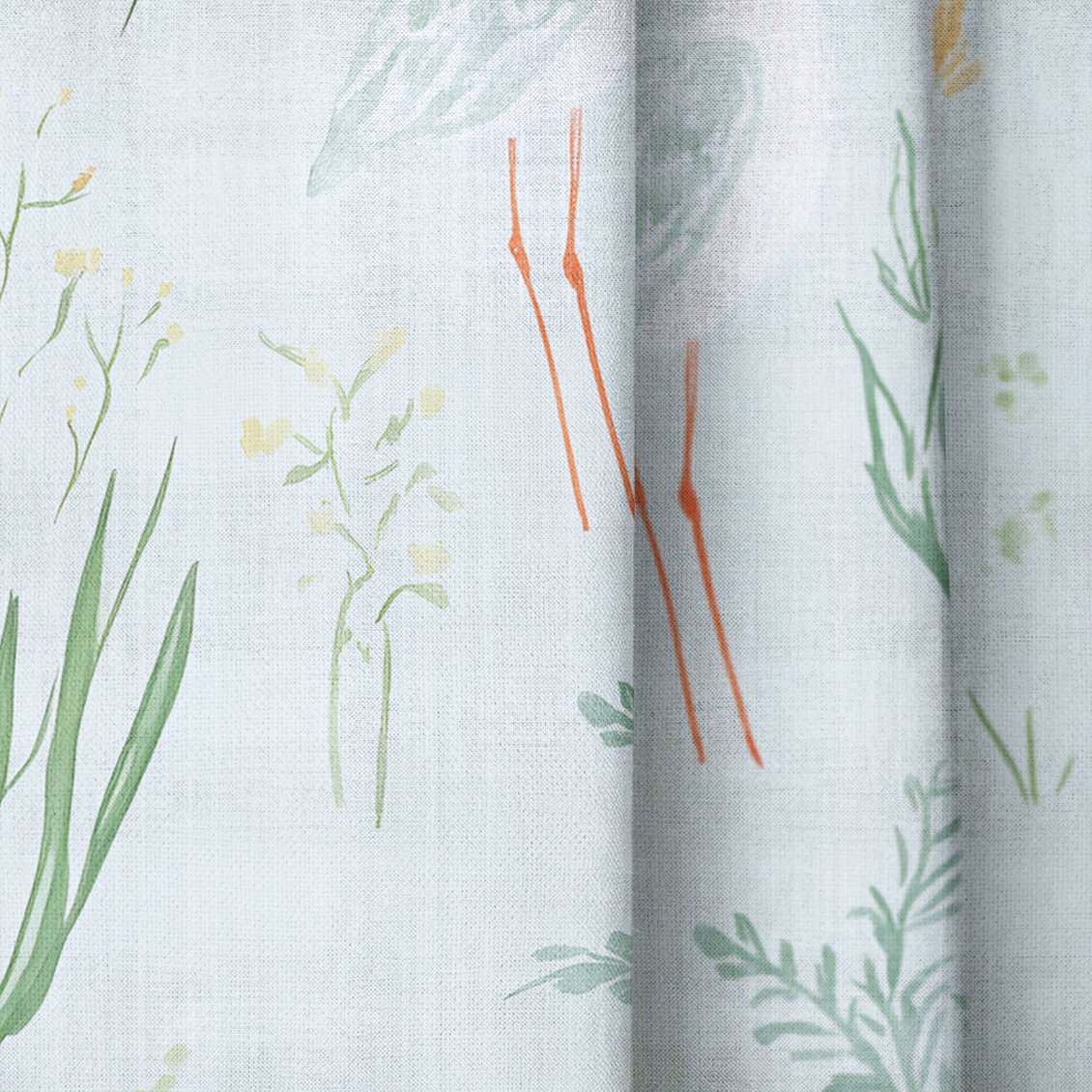 Willow Wading - Drapery — close up