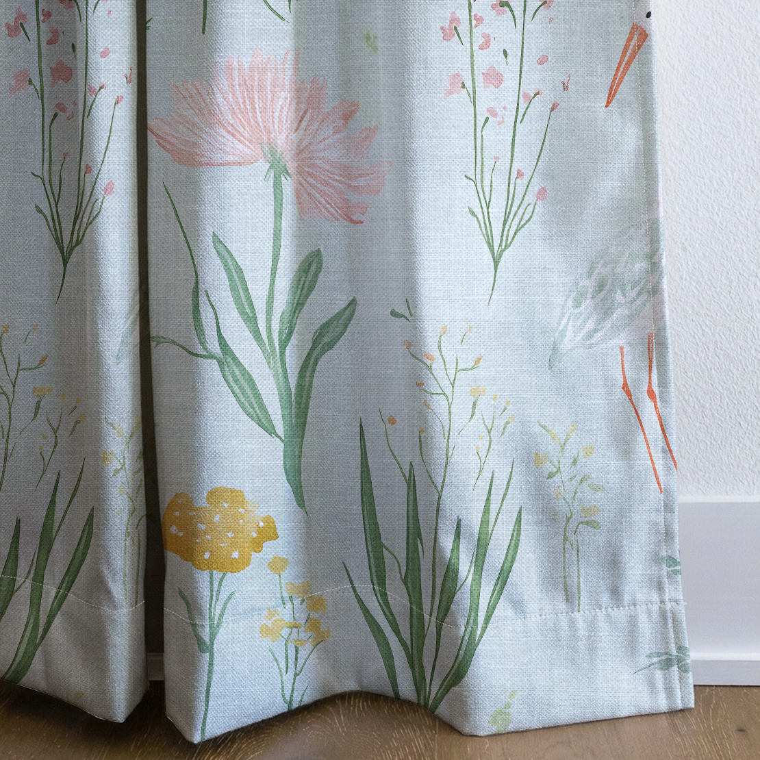 Willow Wading - Drapery — corner closeup