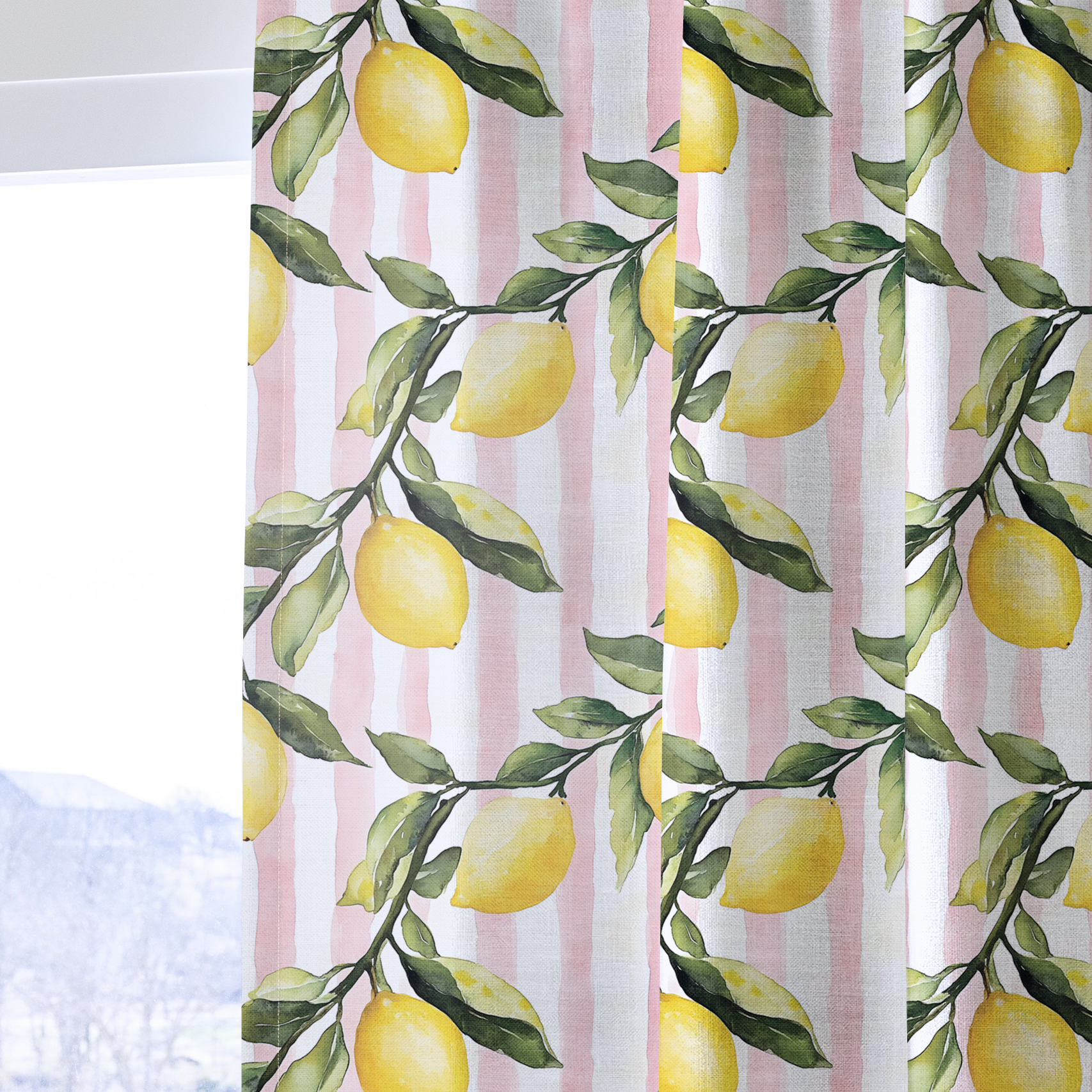 Pink Lemonade - Drapery — one panel