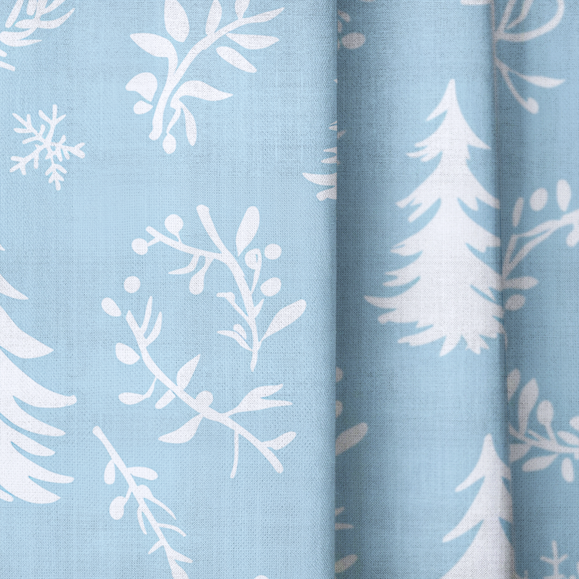 Winter Wreath - Drapery — close up