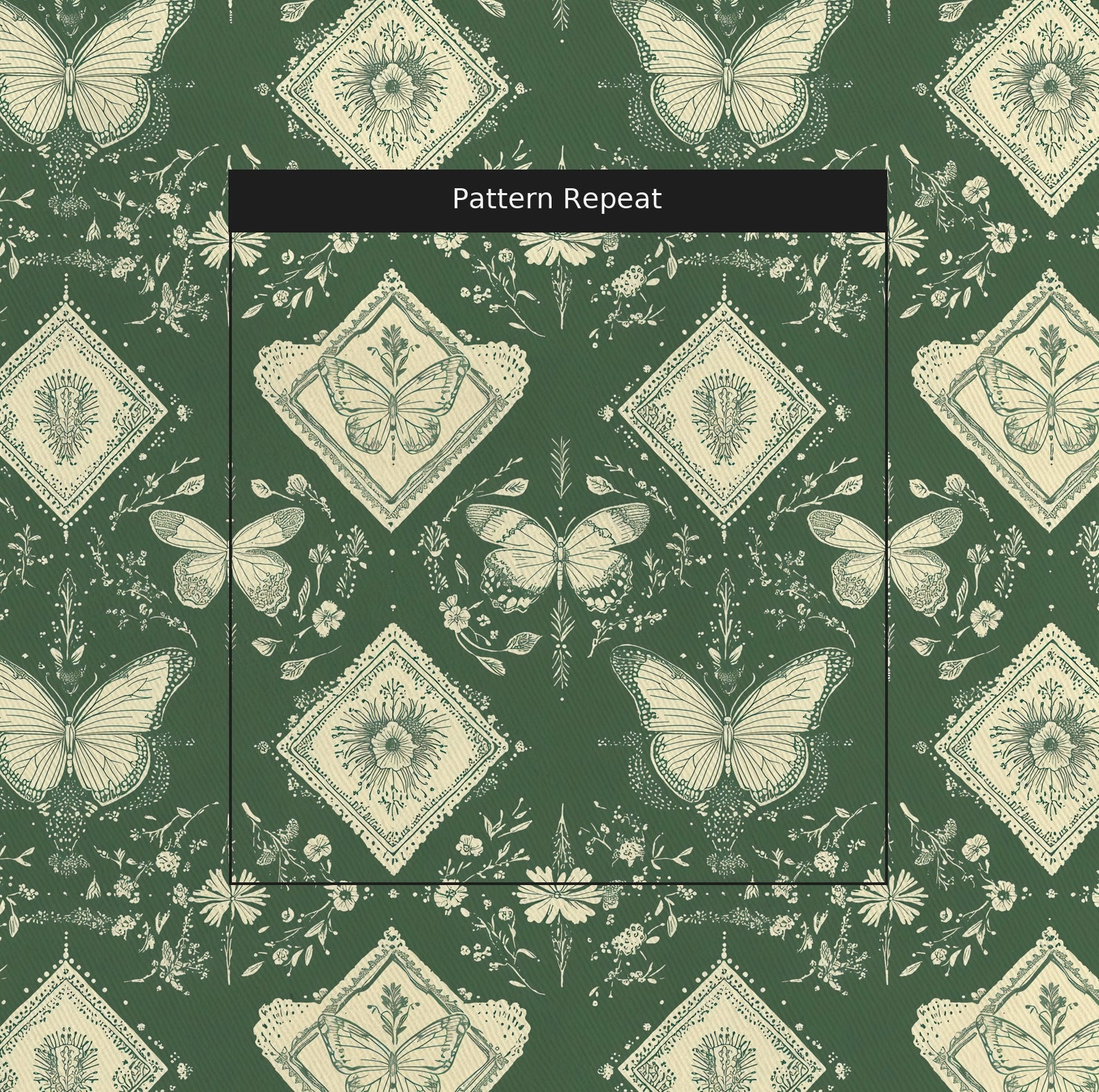 Audrey Fabric by the Yard — pattern repeat