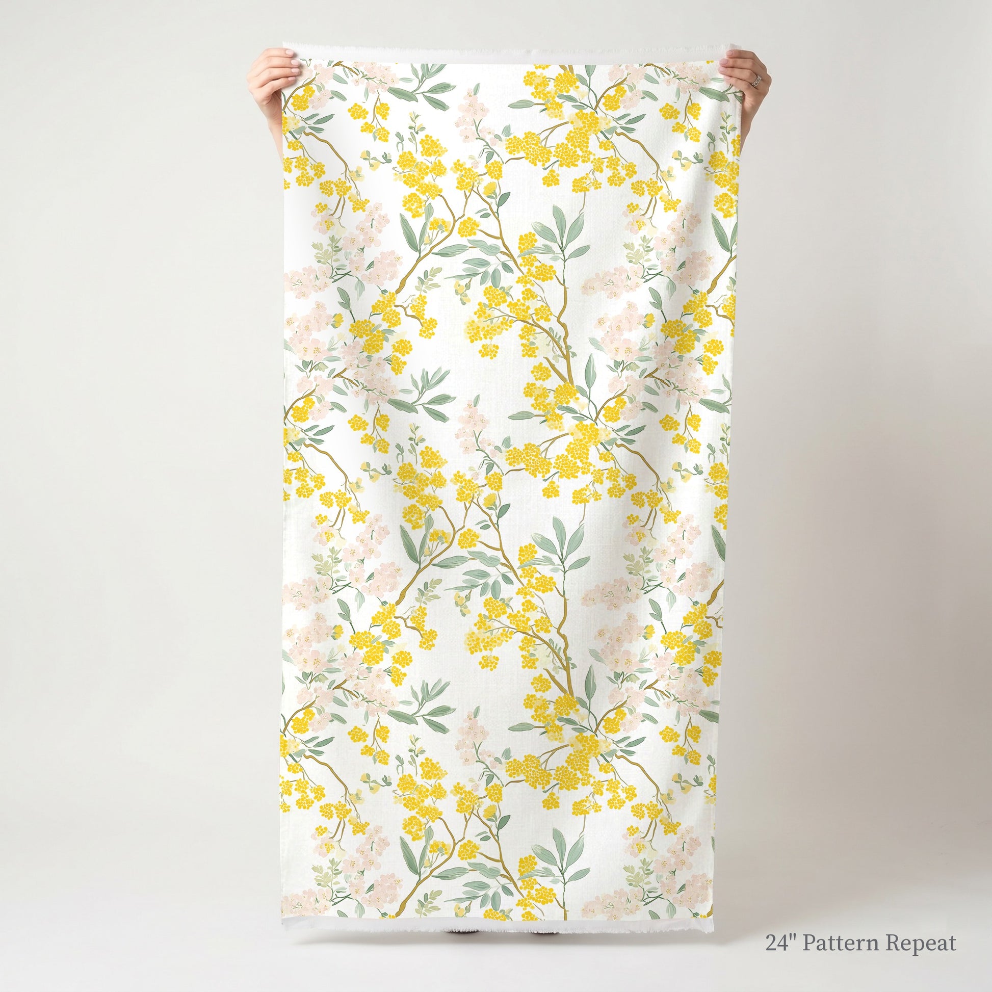 Mimosa Melody Fabric by the Yard