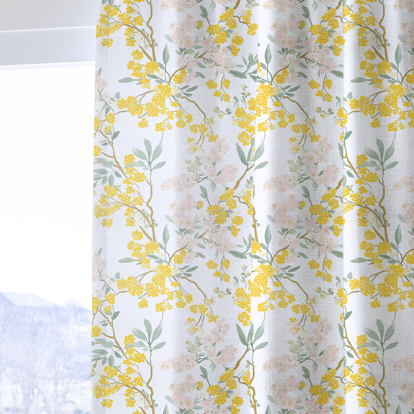 Mimosa Melody - Drapery — one panel