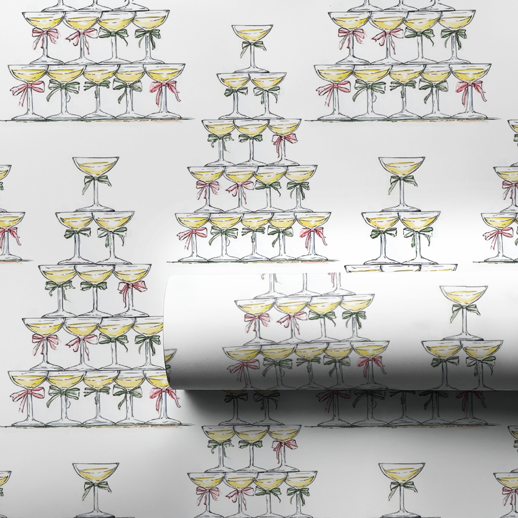 Champagne Christmas - Wrapping Paper