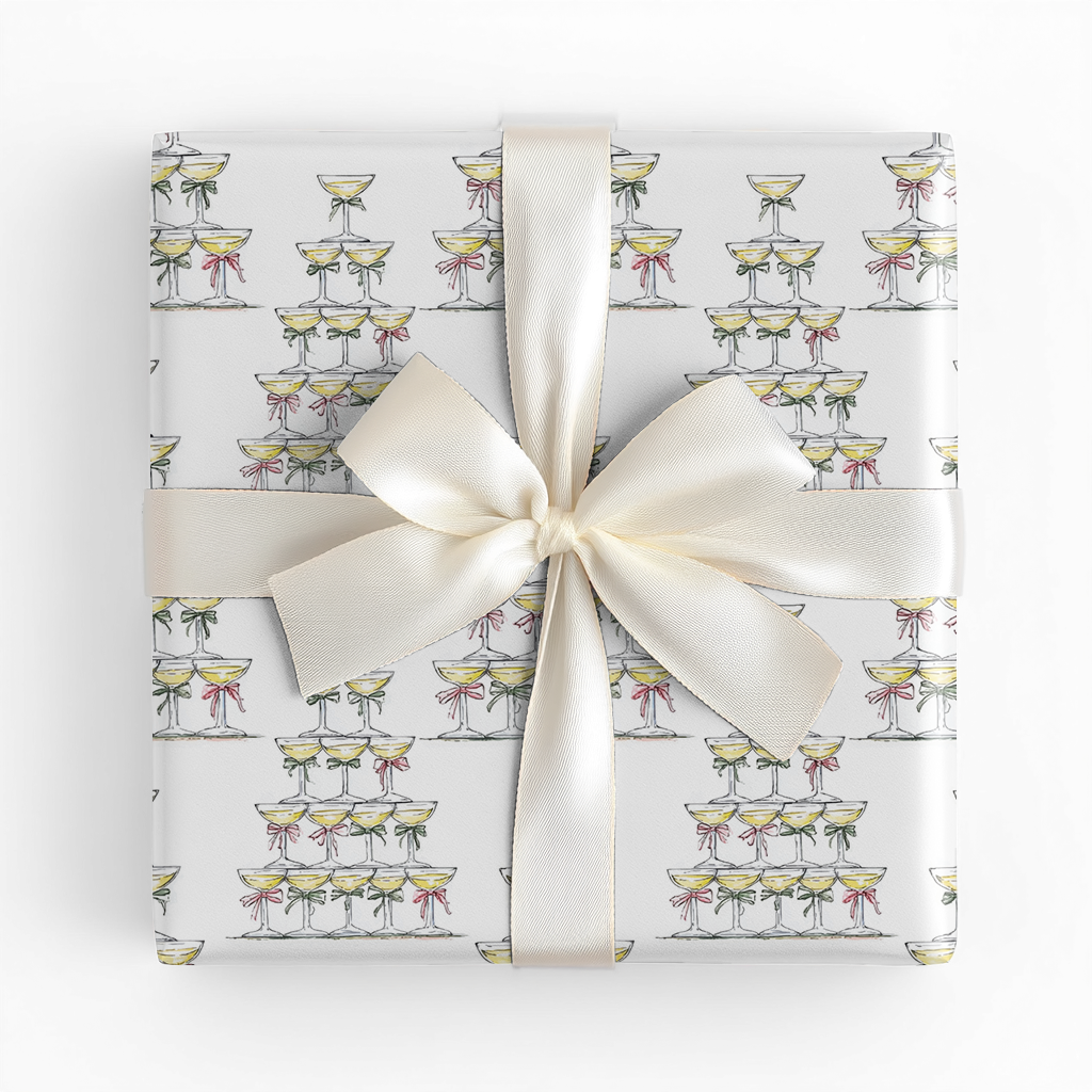 Champagne Christmas - Wrapping Paper