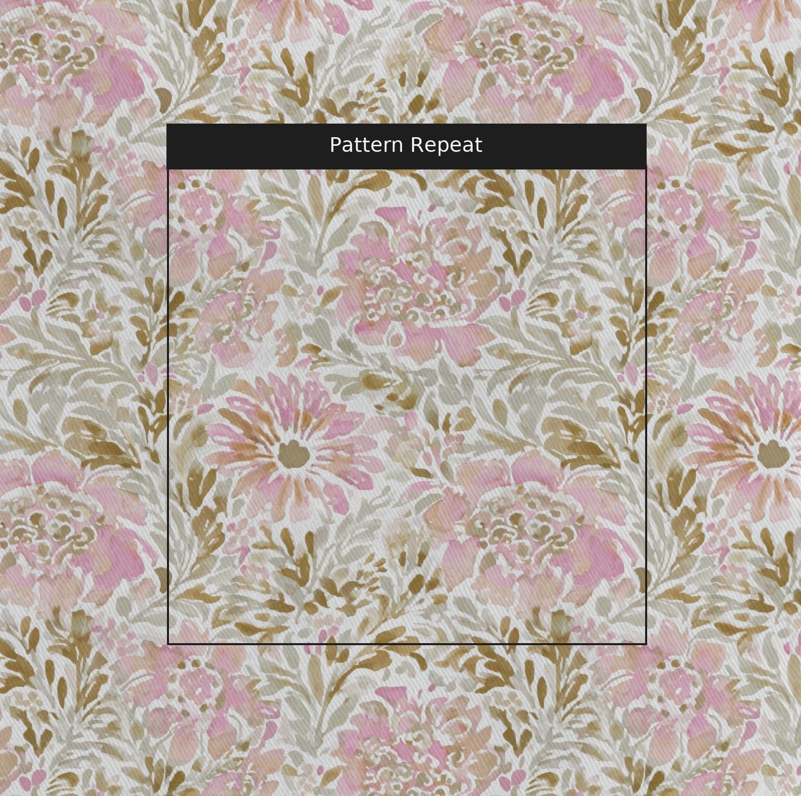 Blush Birch Fabric by the Yard — pattern repeat