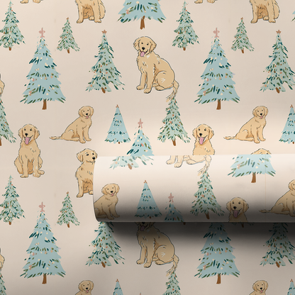 Golden Tidings - Wrapping Paper