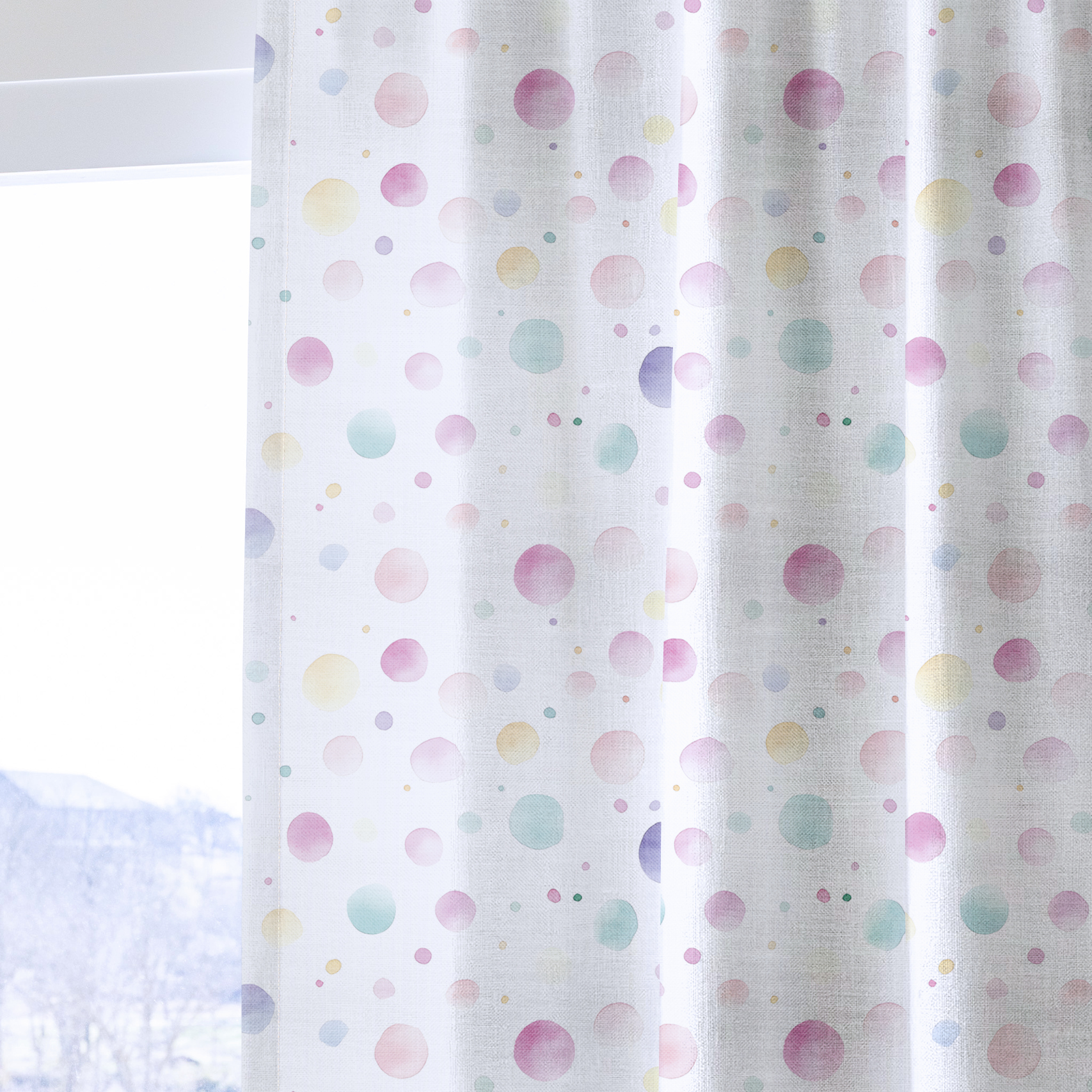 Bubble Bliss - Drapery — one panel
