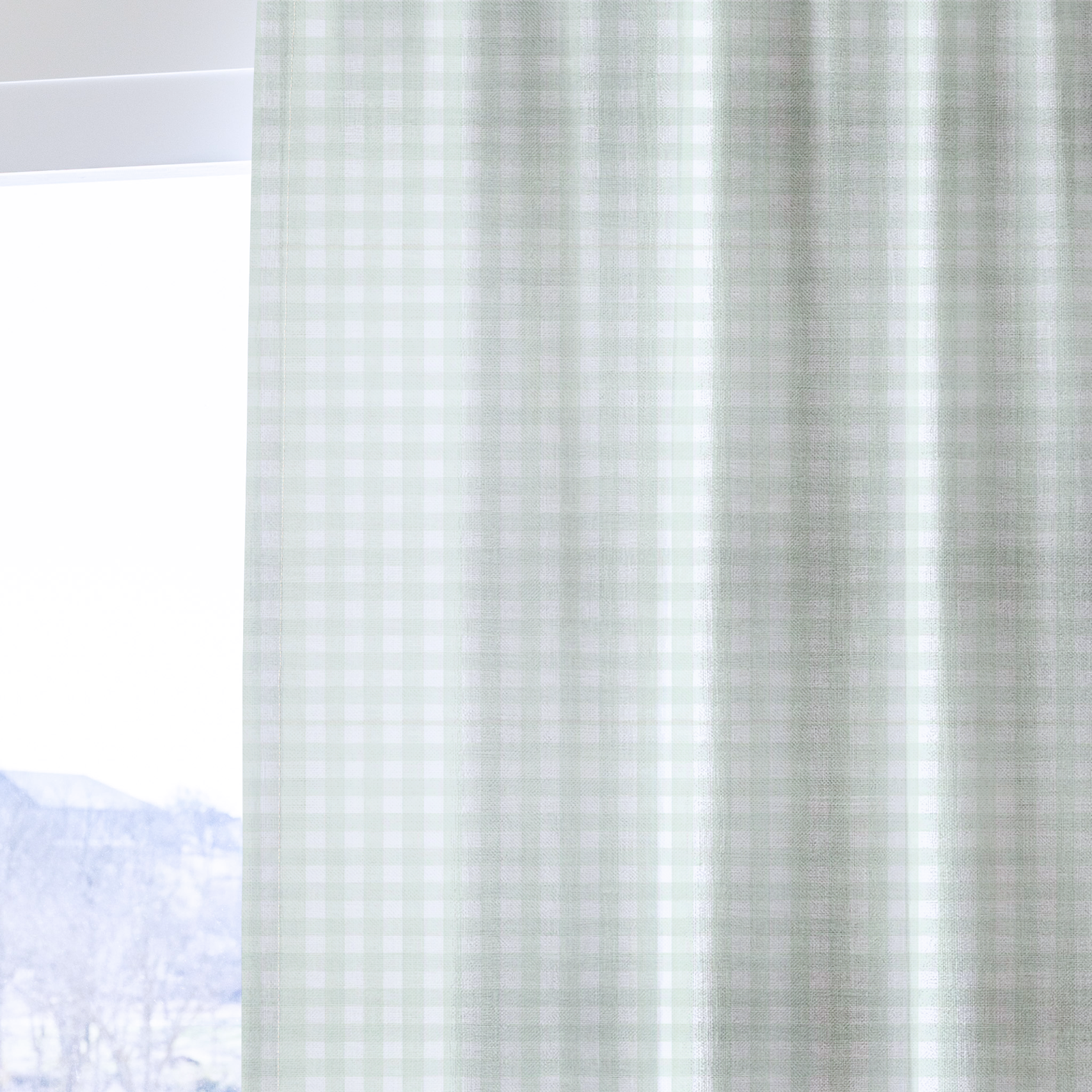 Plaid About It - Drapery — one panel