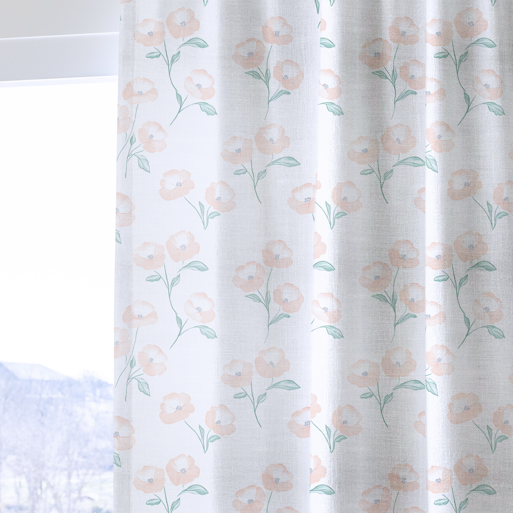 Georgia Peach - Drapery — one panel