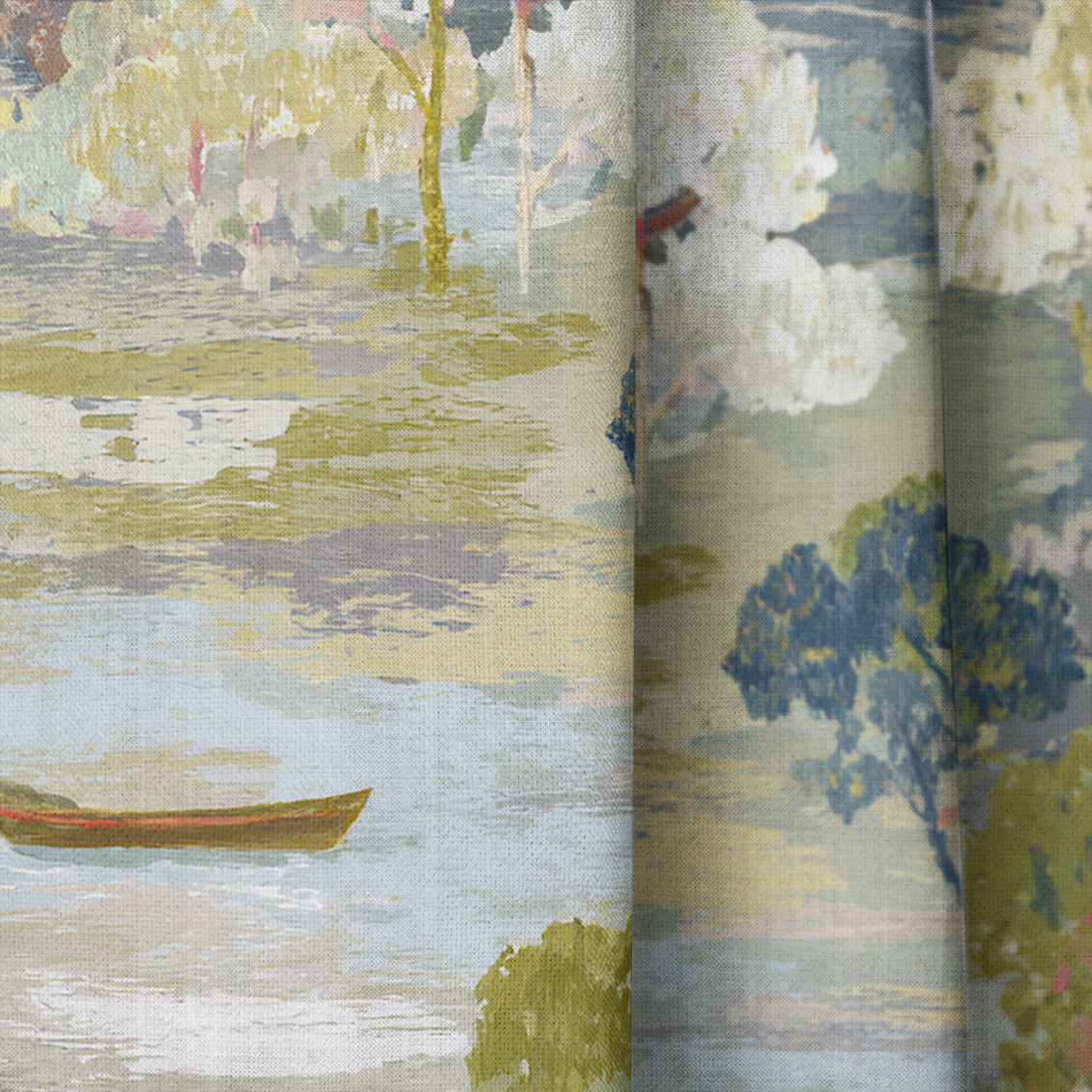 Morning Row - Drapery — close up