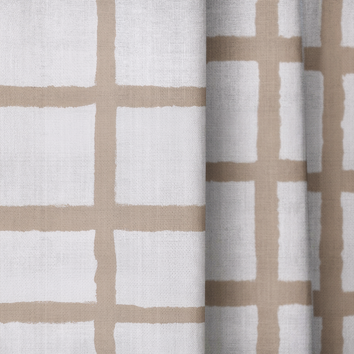 Thistle Check - Drapery — close up
