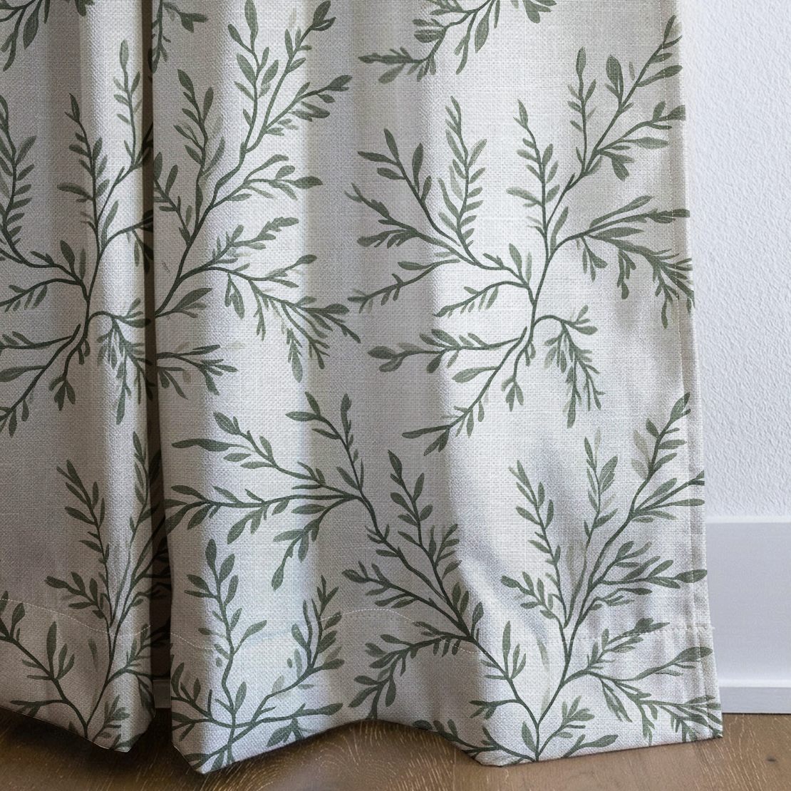 Willow Wreath - Drapery — corner closeup