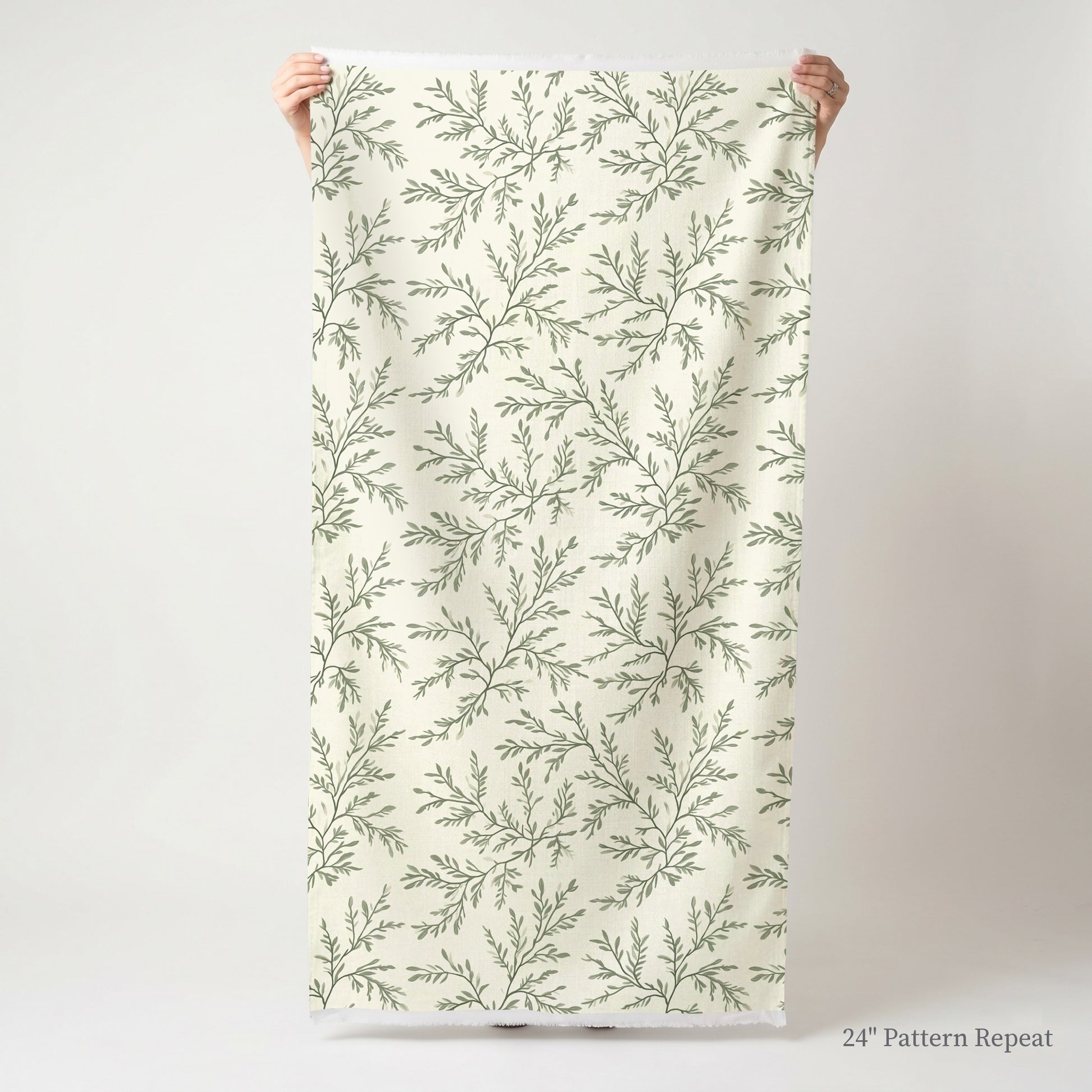 Willow Wreath Fabric by the Yard