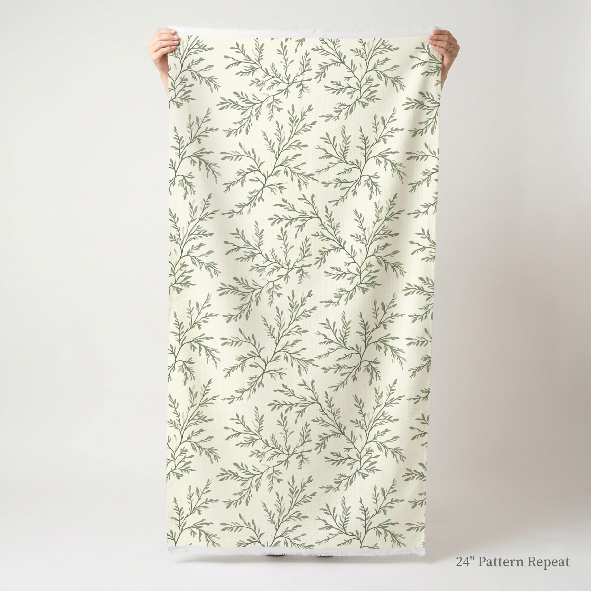 Willow Wreath Fabric by the Yard