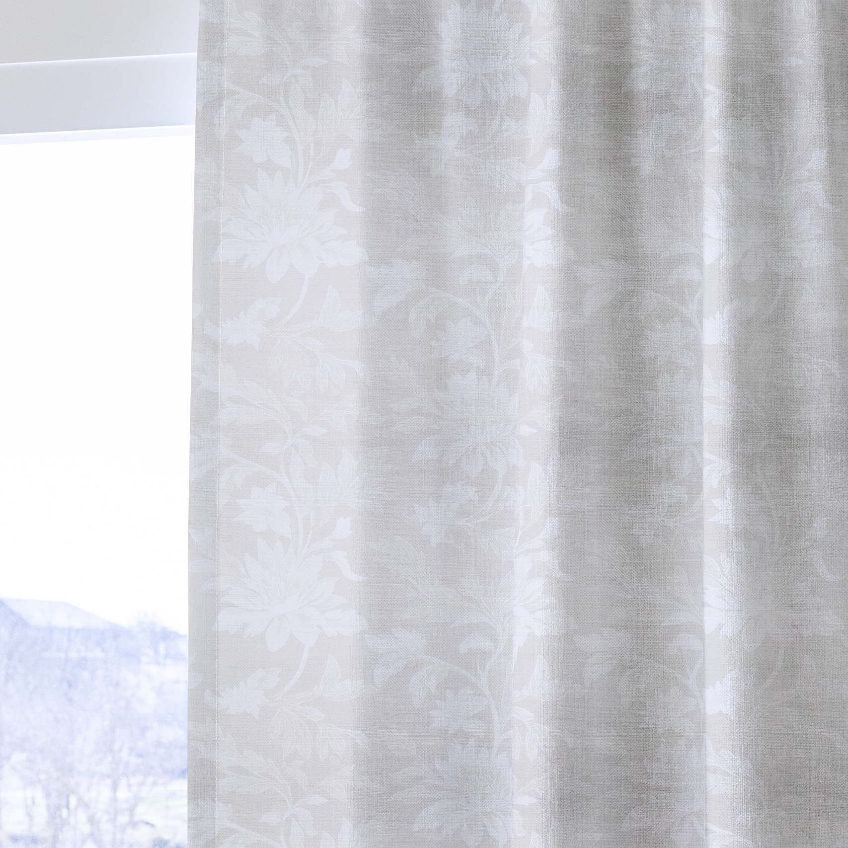 Evening Dahlia - Drapery — one panel