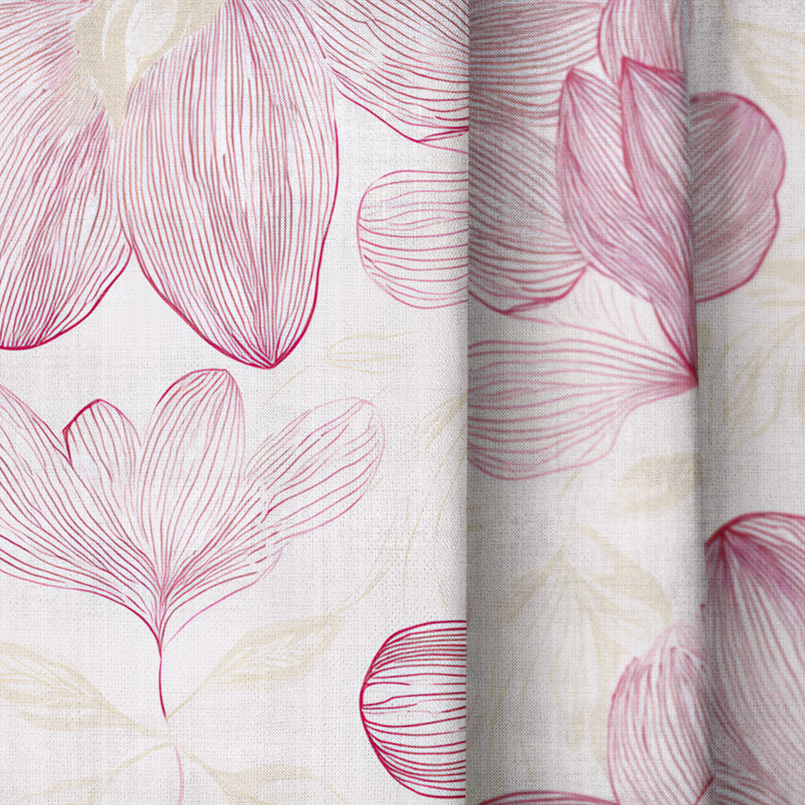 Strawberry Candy - Drapery — close up