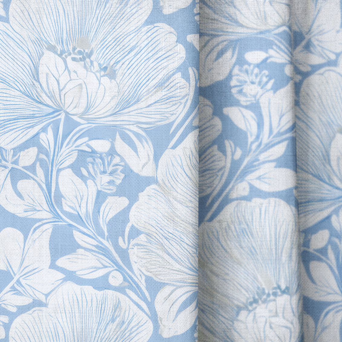 Bahamas Ocean - Drapery — close up