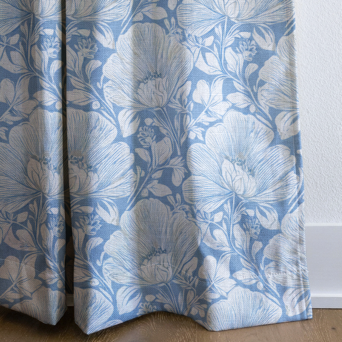 Bahamas Ocean - Drapery — corner closeup