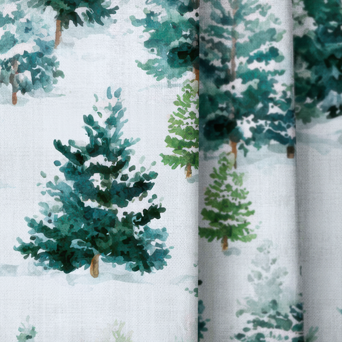 Evergreen Cheer - Drapery — close up