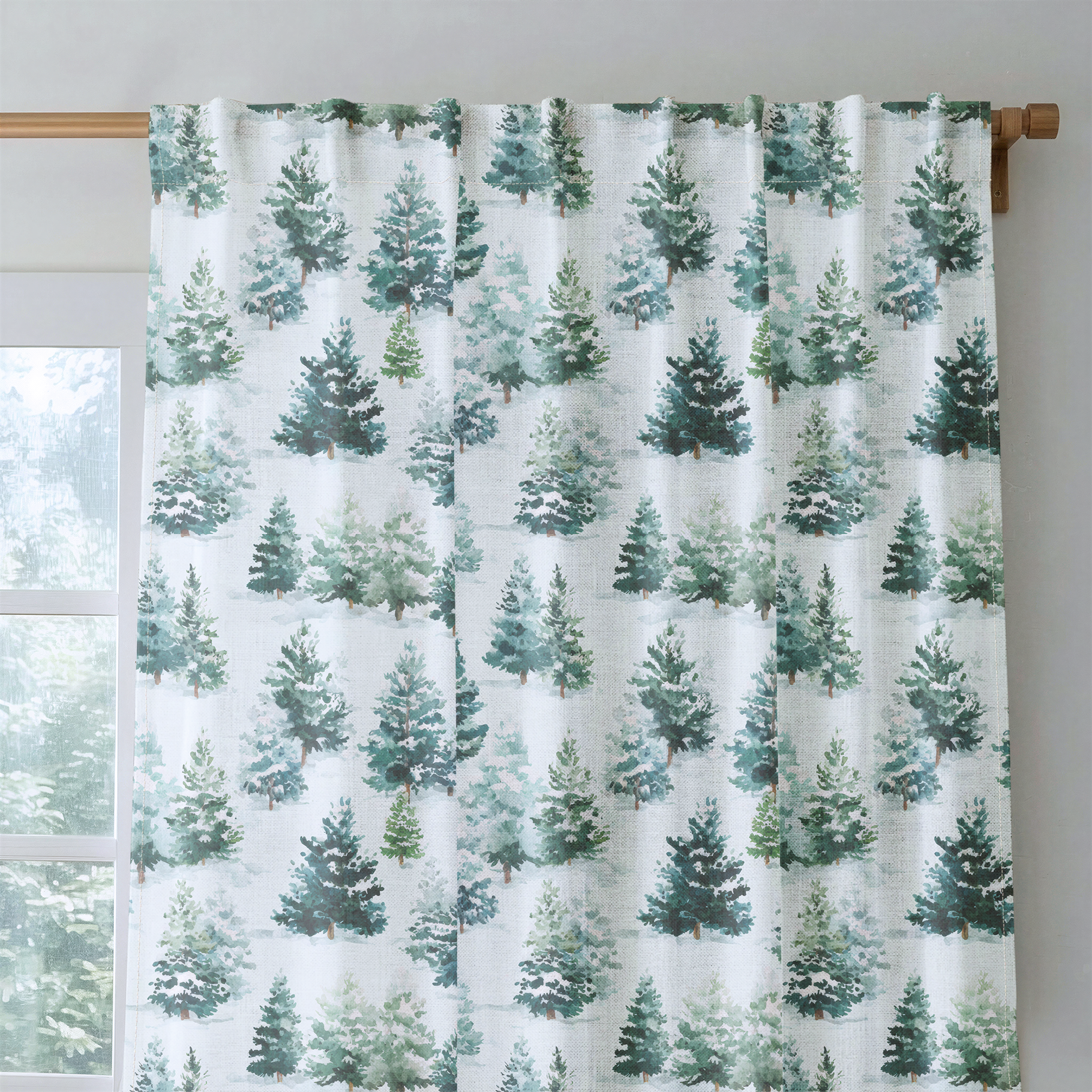 Evergreen Cheer - Drapery — rod