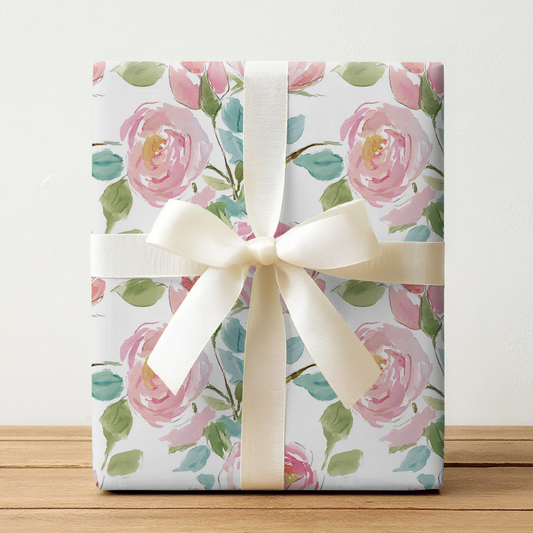 Rosé Bloom-Wrapping Paper