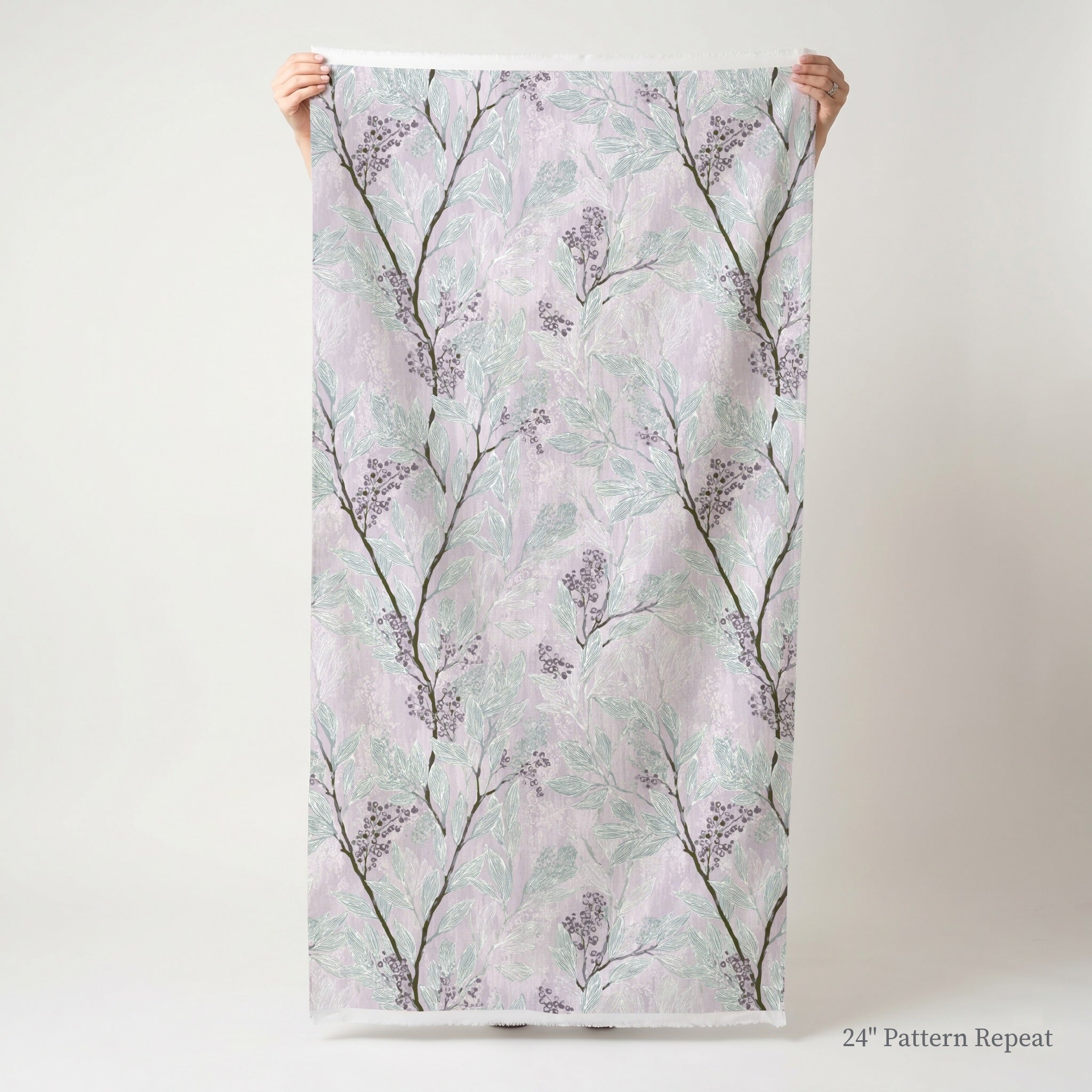 Aster Branches Fabric by the Yard
