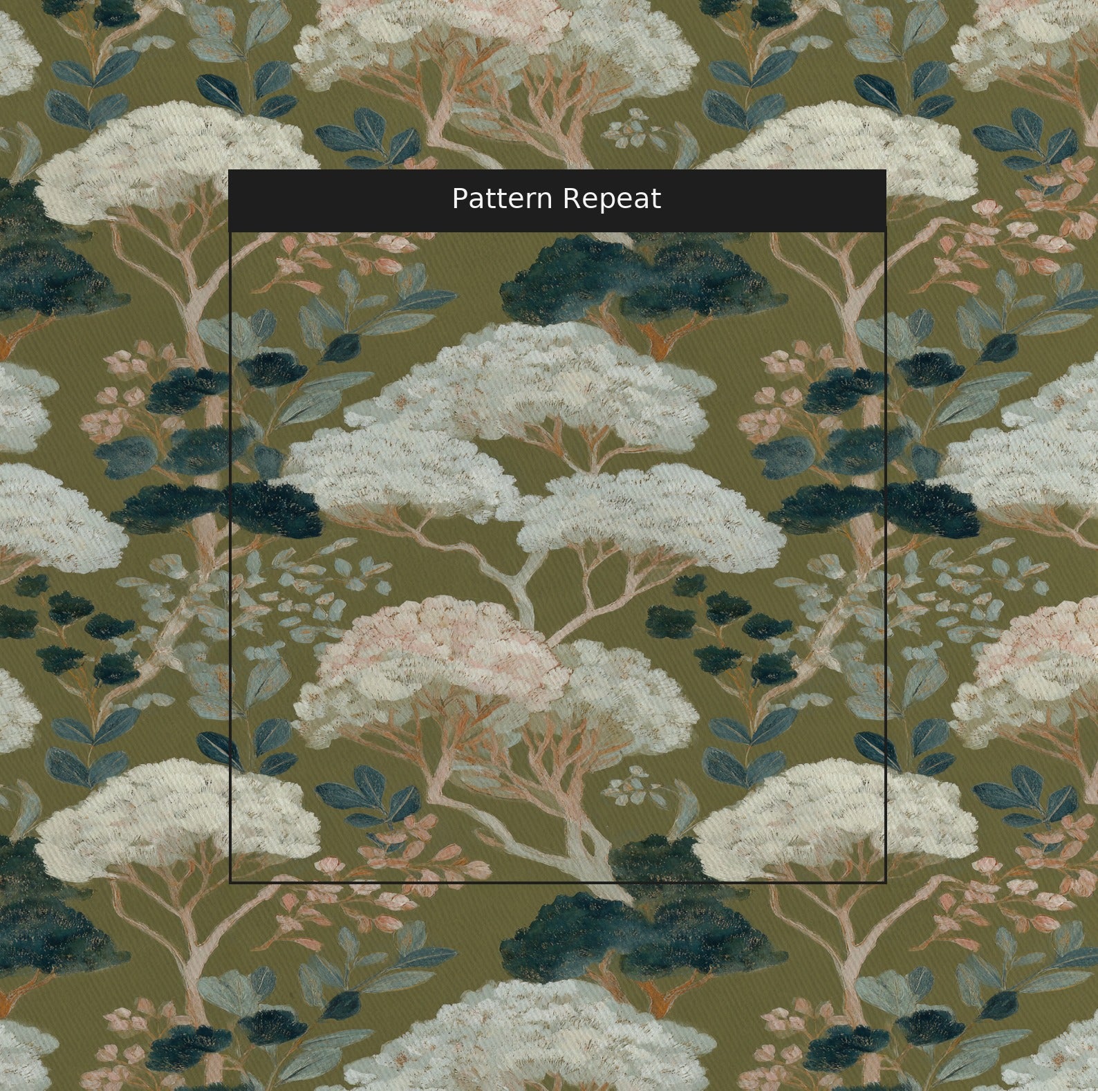 West Garden Fabric by the Yard — pattern repeat
