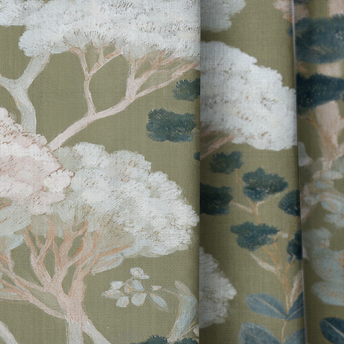 West Garden - Drapery — close up