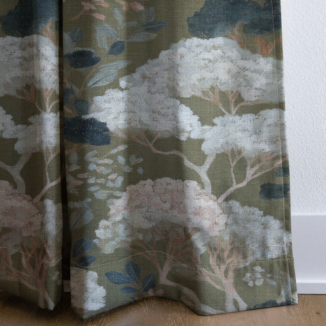 West Garden - Drapery — corner closeup