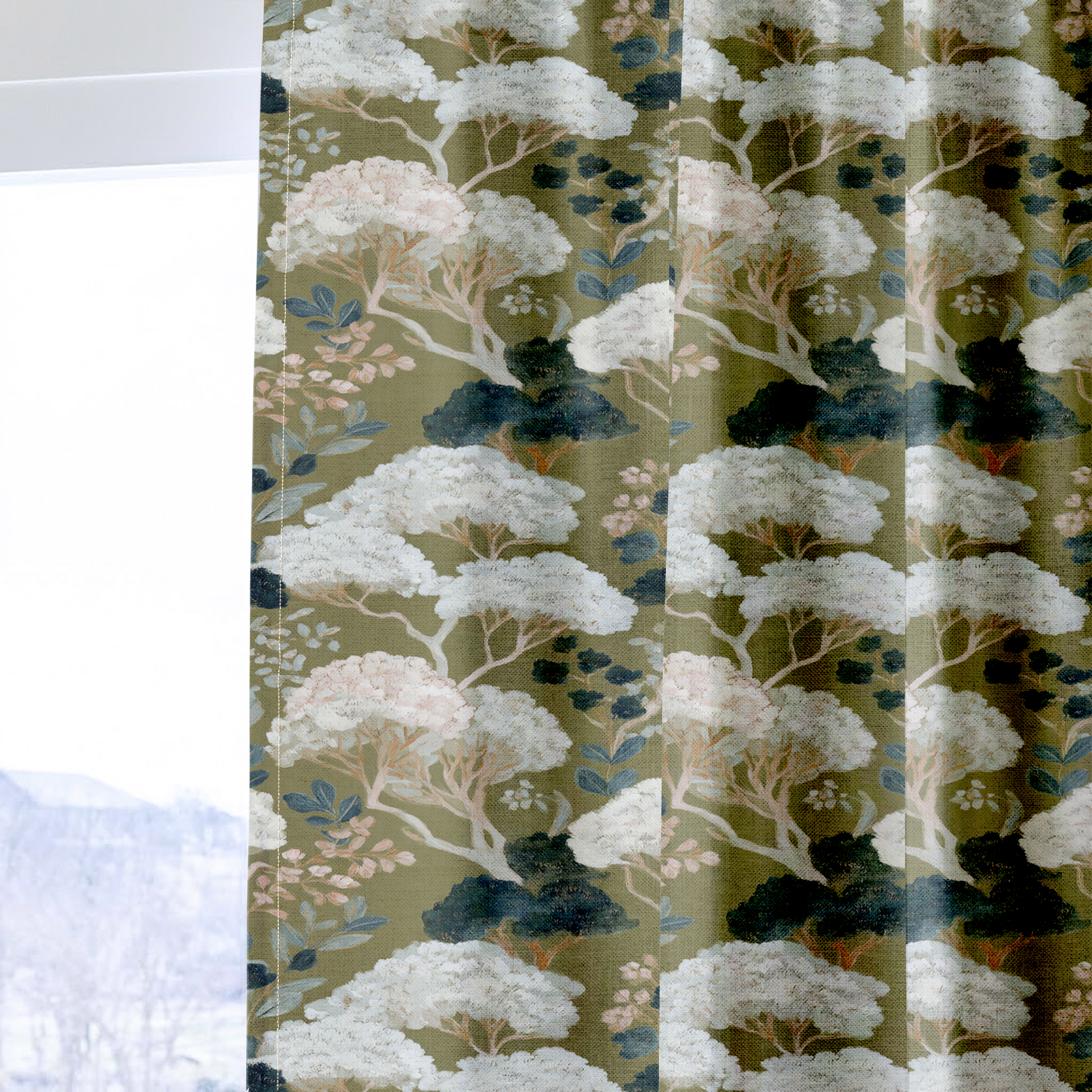 West Garden - Drapery — one panel