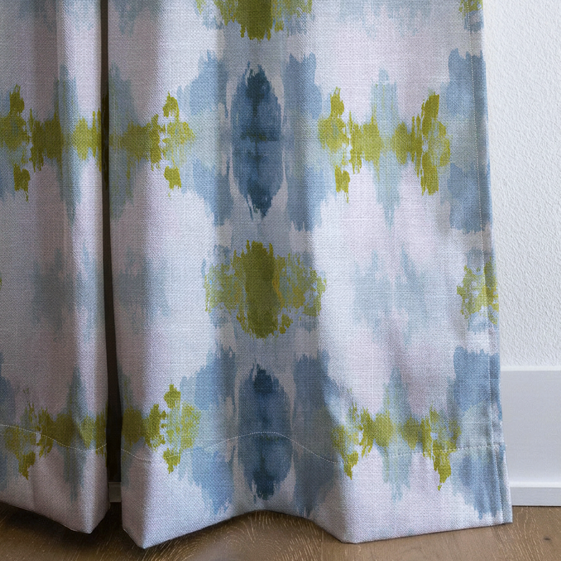 Cool Tides - Drapery — corner closeup