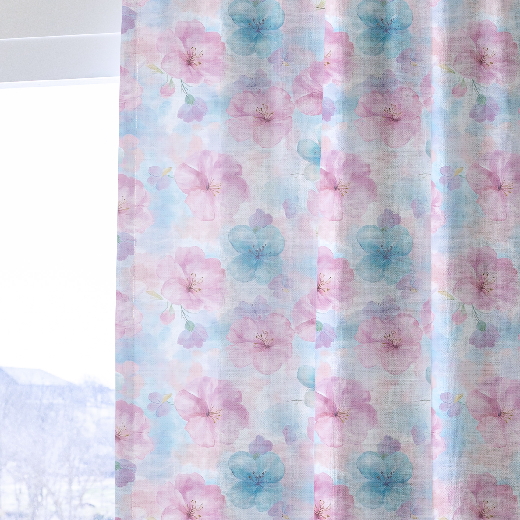 Blossom Haze - Drapery — one panel