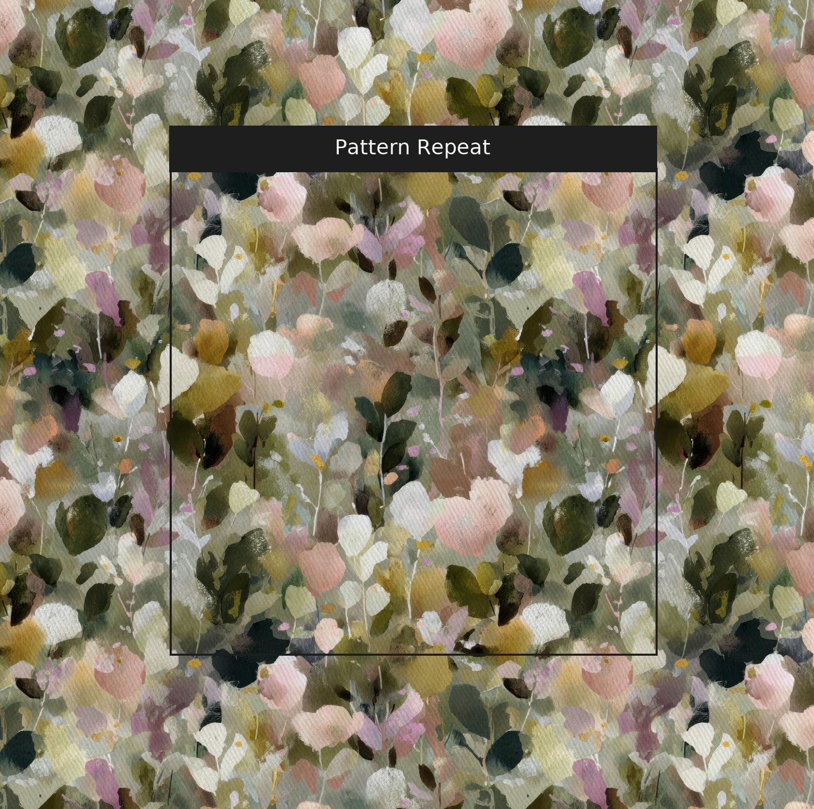 Garden Party Fabric by the Yard — pattern repeat