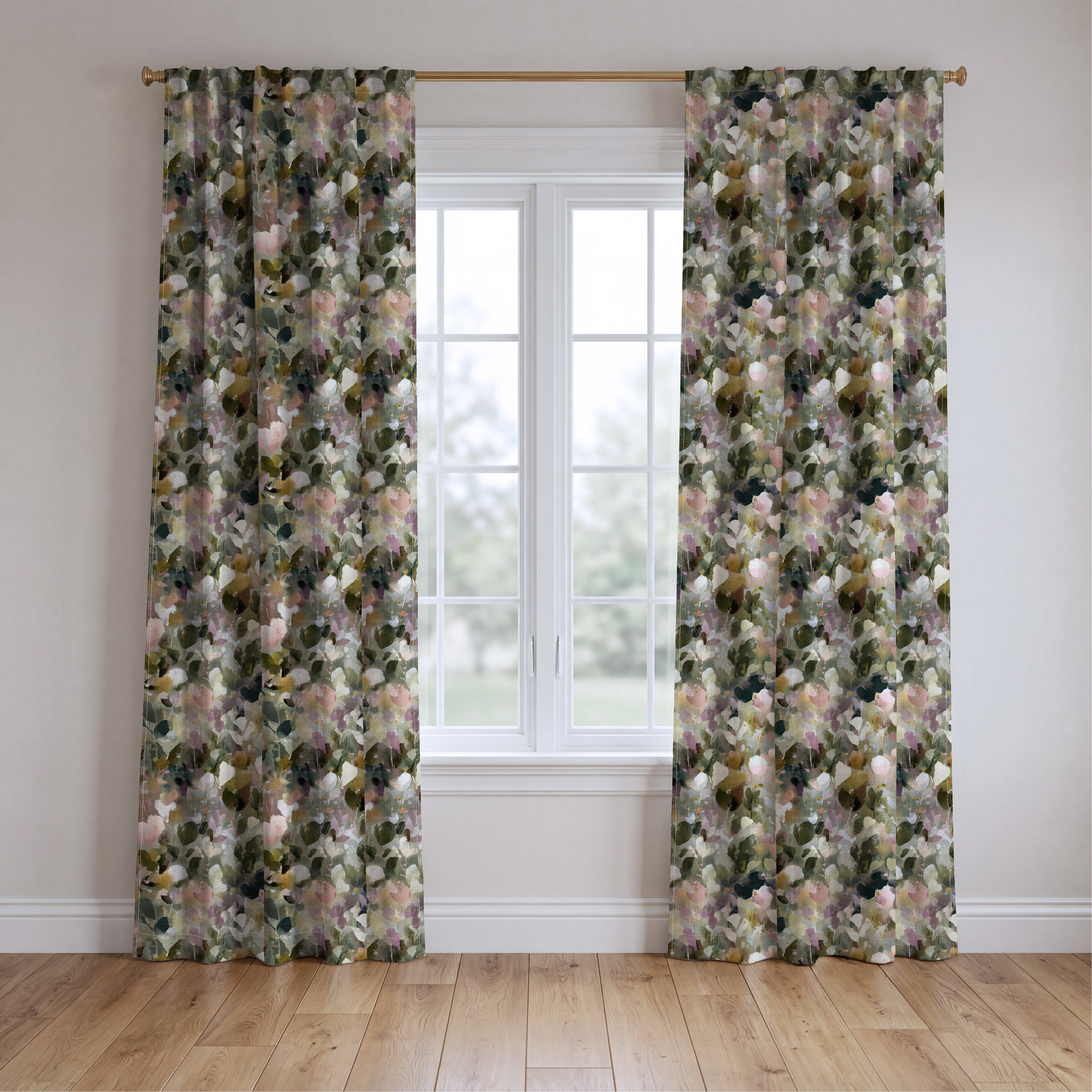 Garden Party - Drapery — two panels