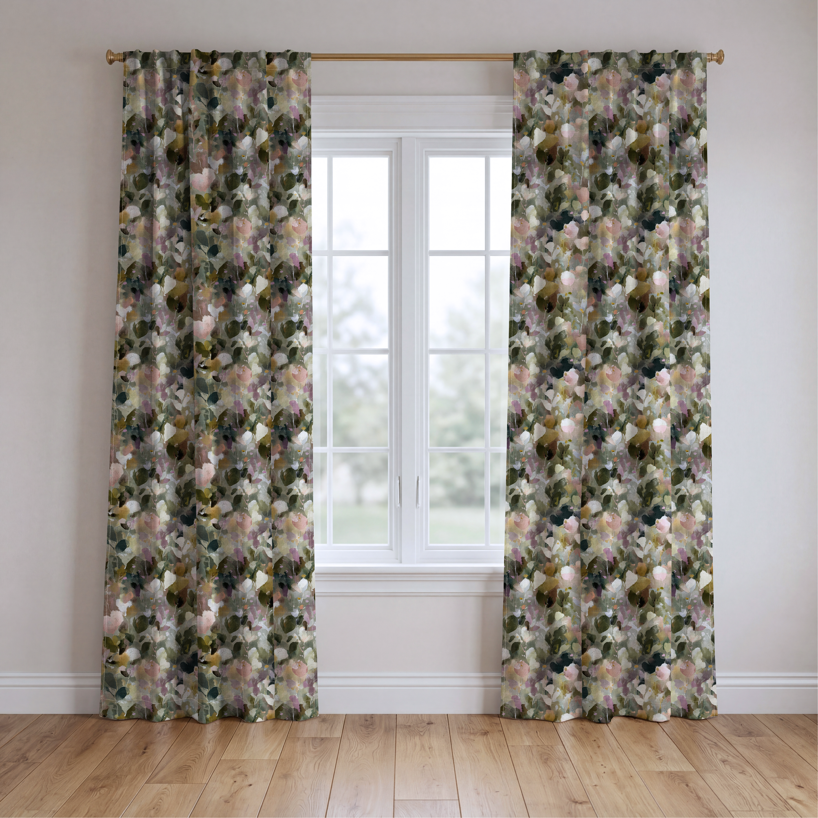 Garden Party - Drapery — two panels