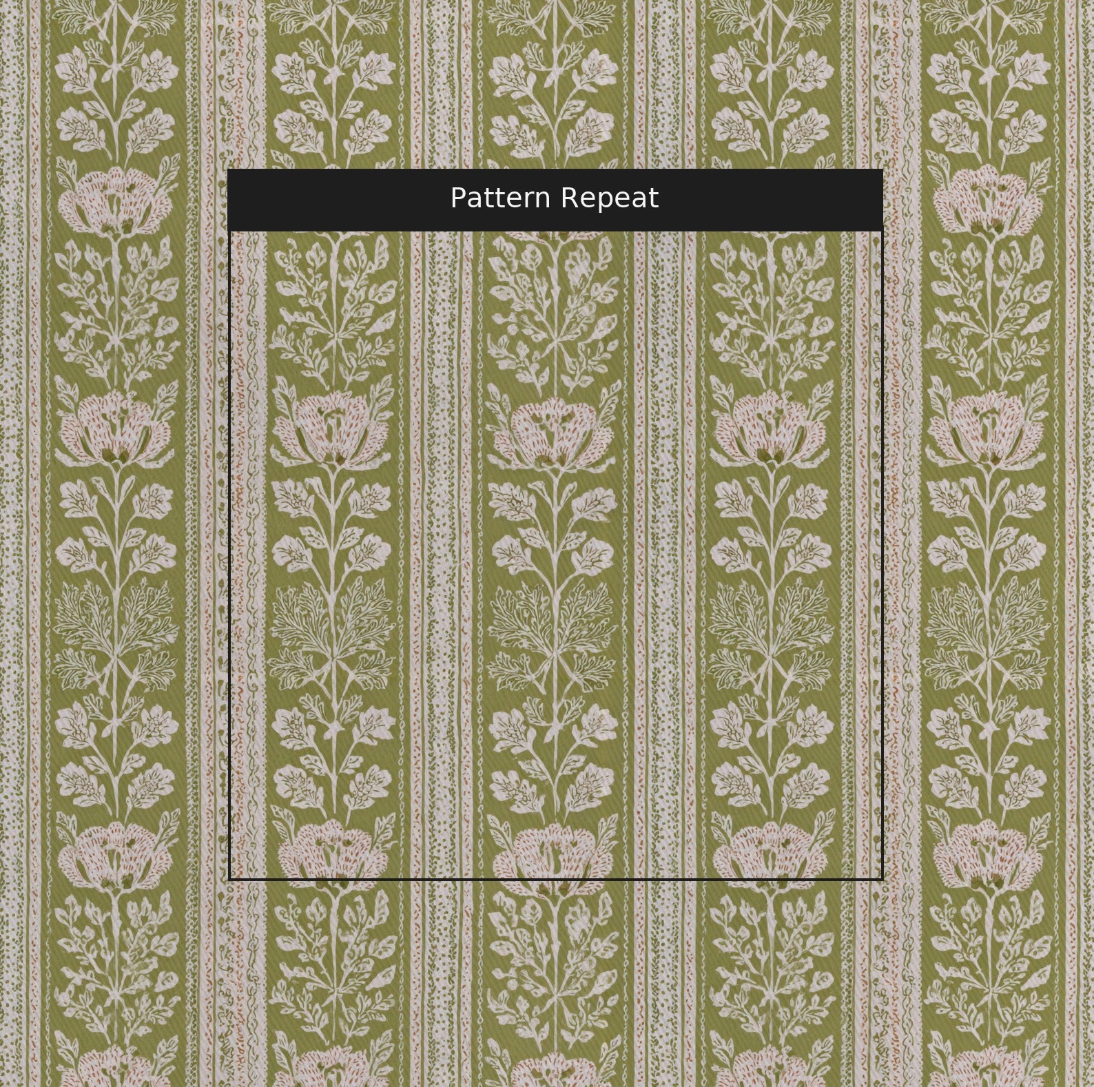 Atelier Rose Fabric by the Yard — pattern repeat