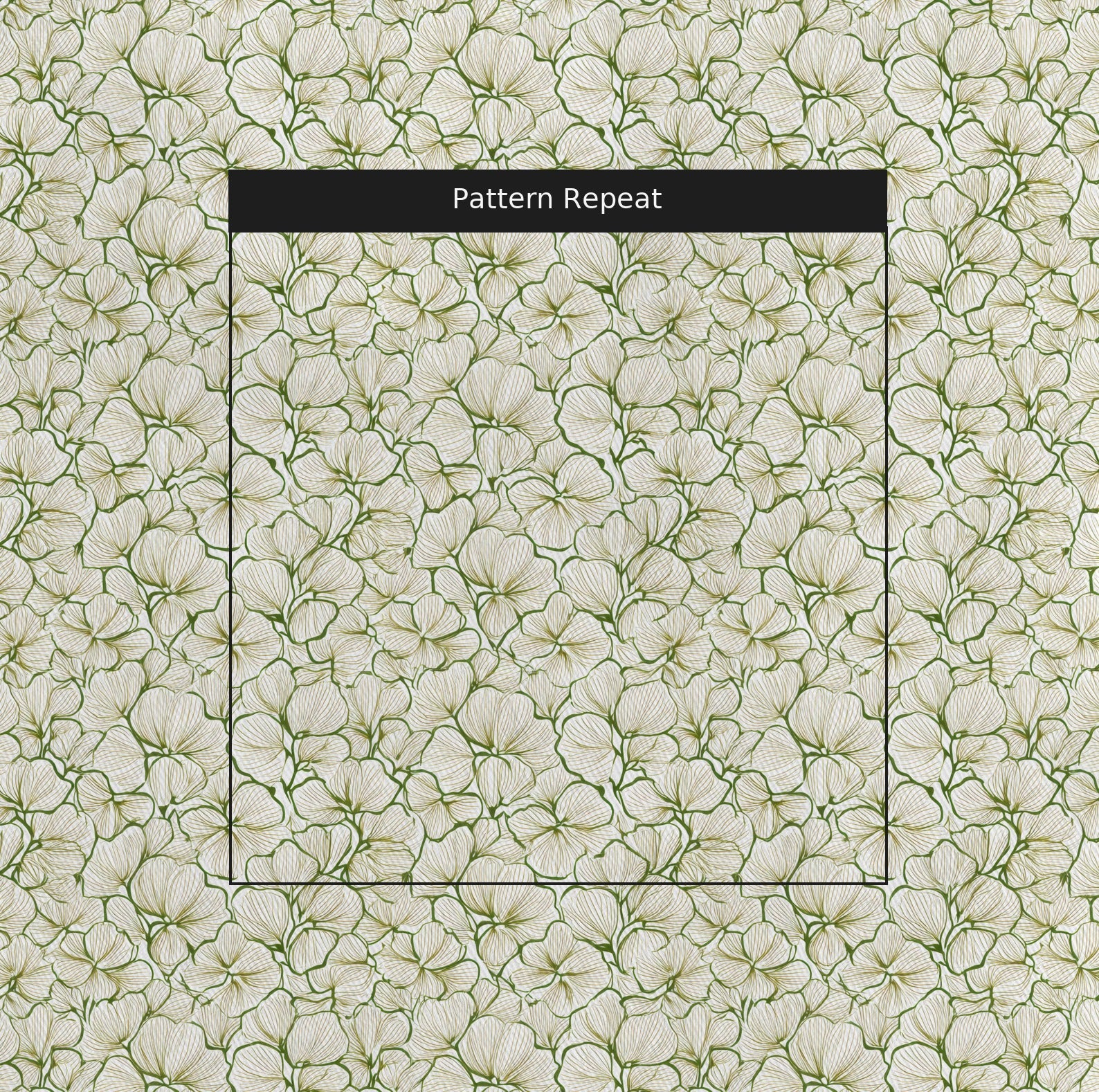 Three Leaf Clover Fabric by the Yard — pattern repeat