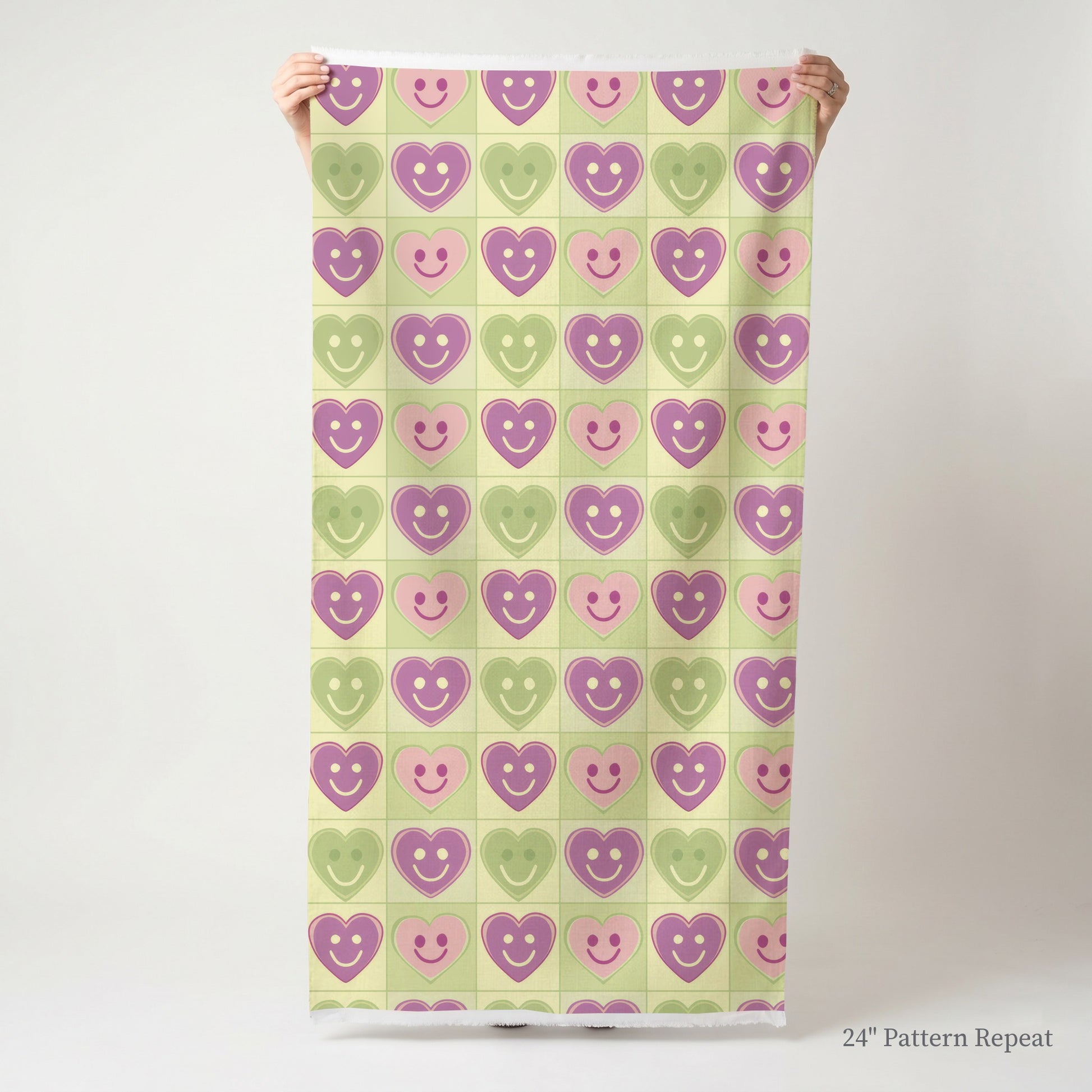 Happy Hearts Fabric by the Yard