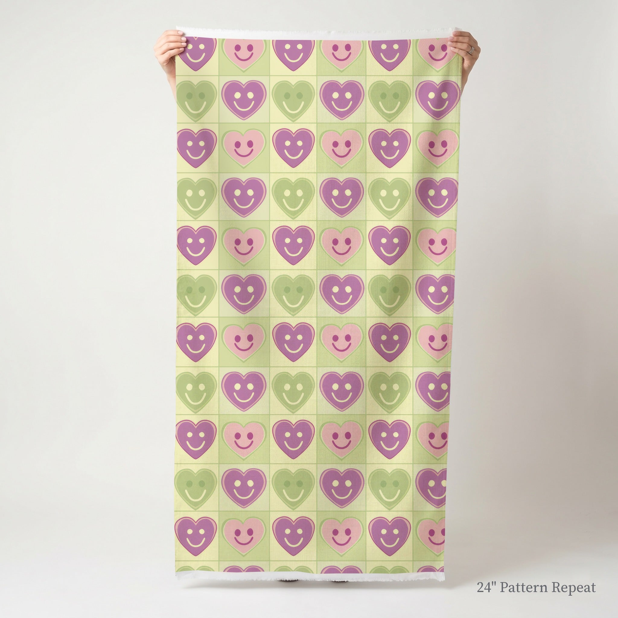 Happy Hearts Fabric by the Yard