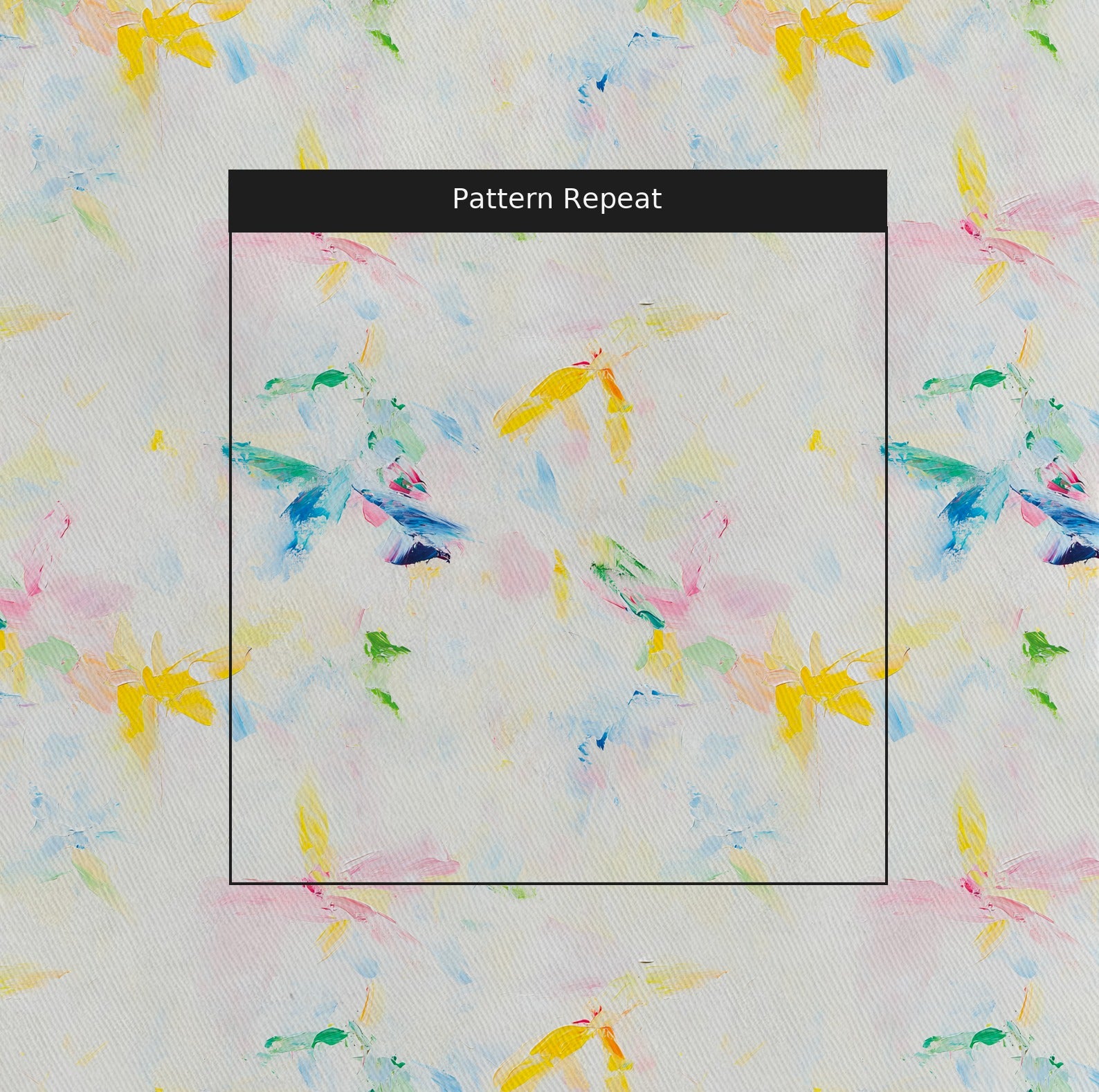 Whispered Light Fabric by the Yard — pattern repeat