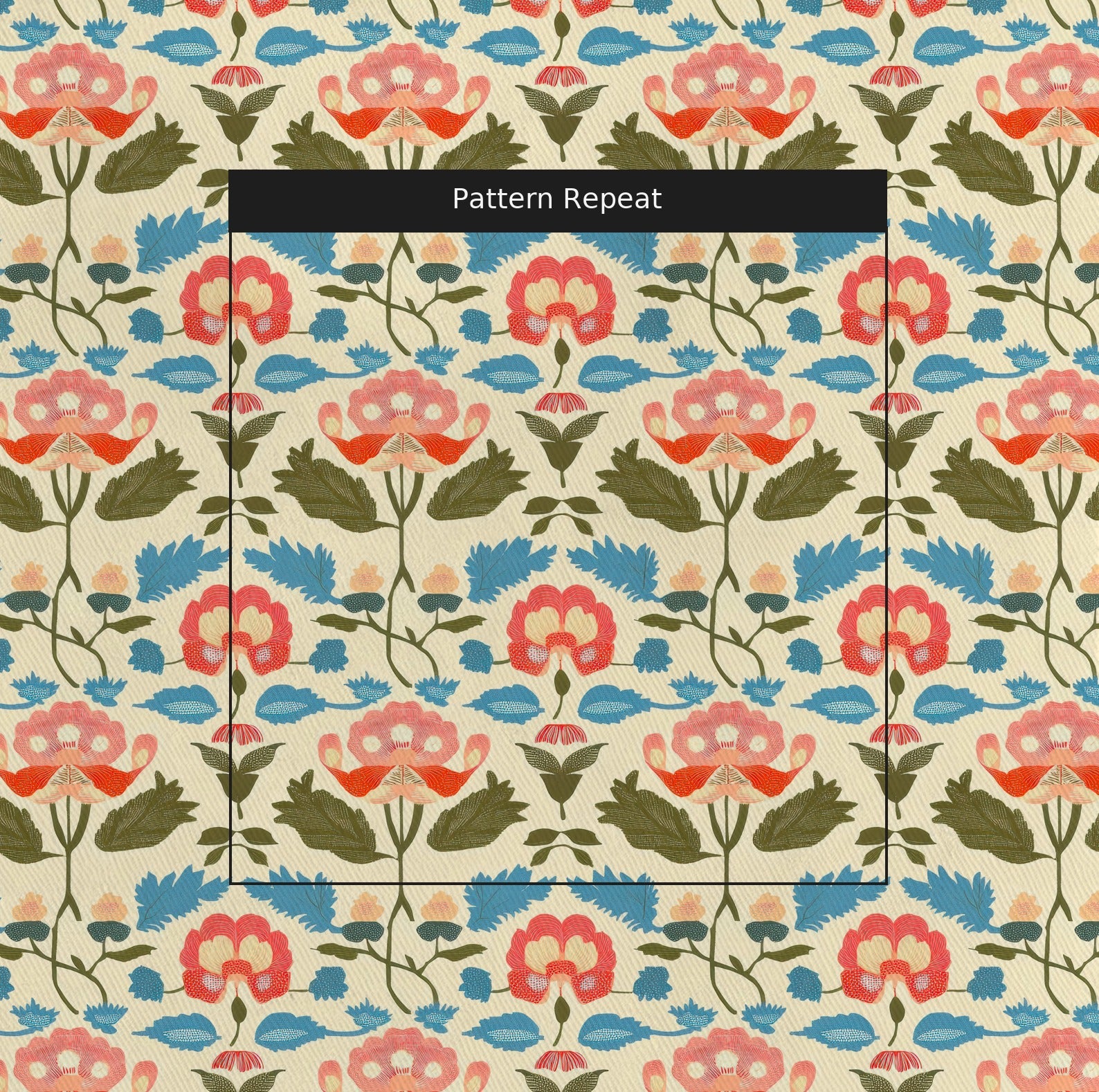 Ashby Lane Fabric by the Yard — pattern repeat