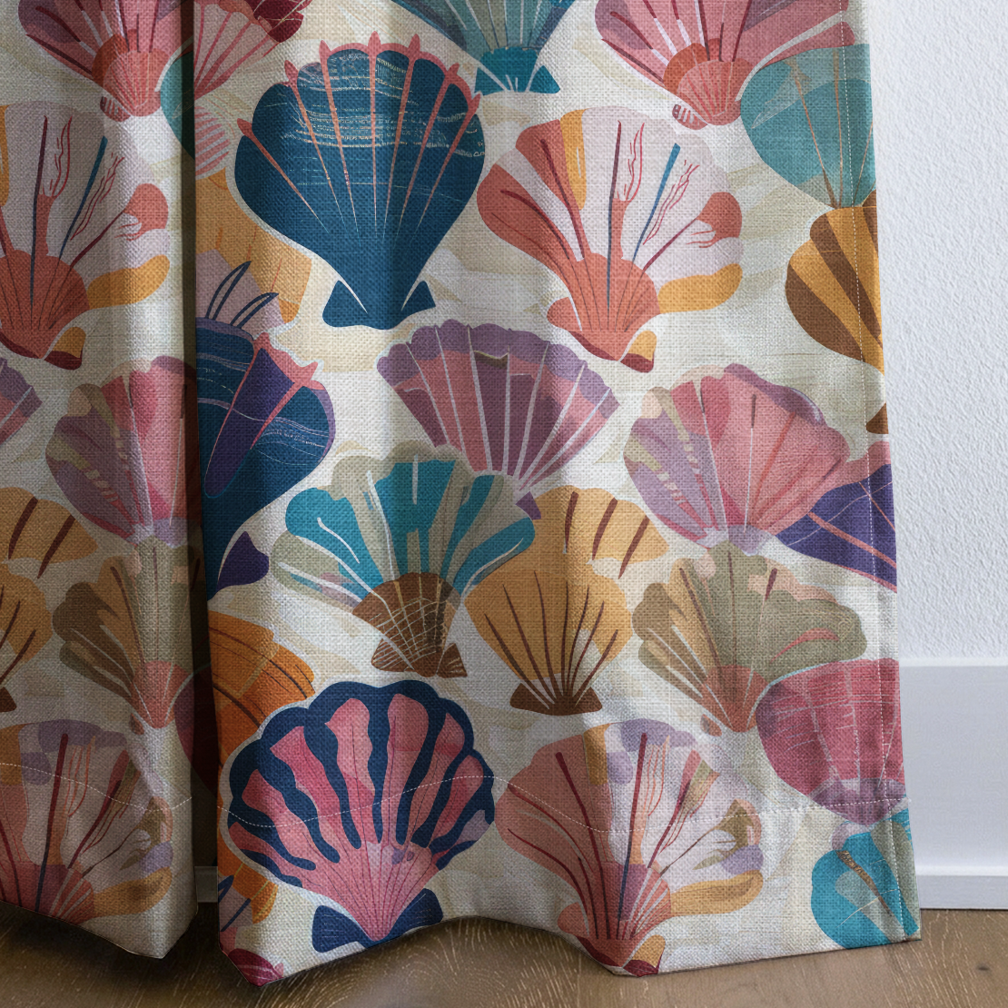 Seraphina's Seashell Sonata - Drapery — corner closeup