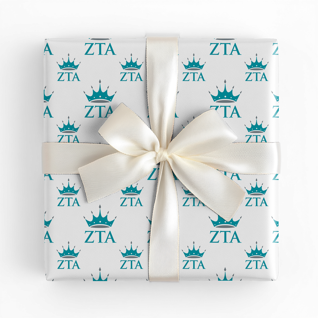 Crowned Zeta Letters - Wrapping Paper